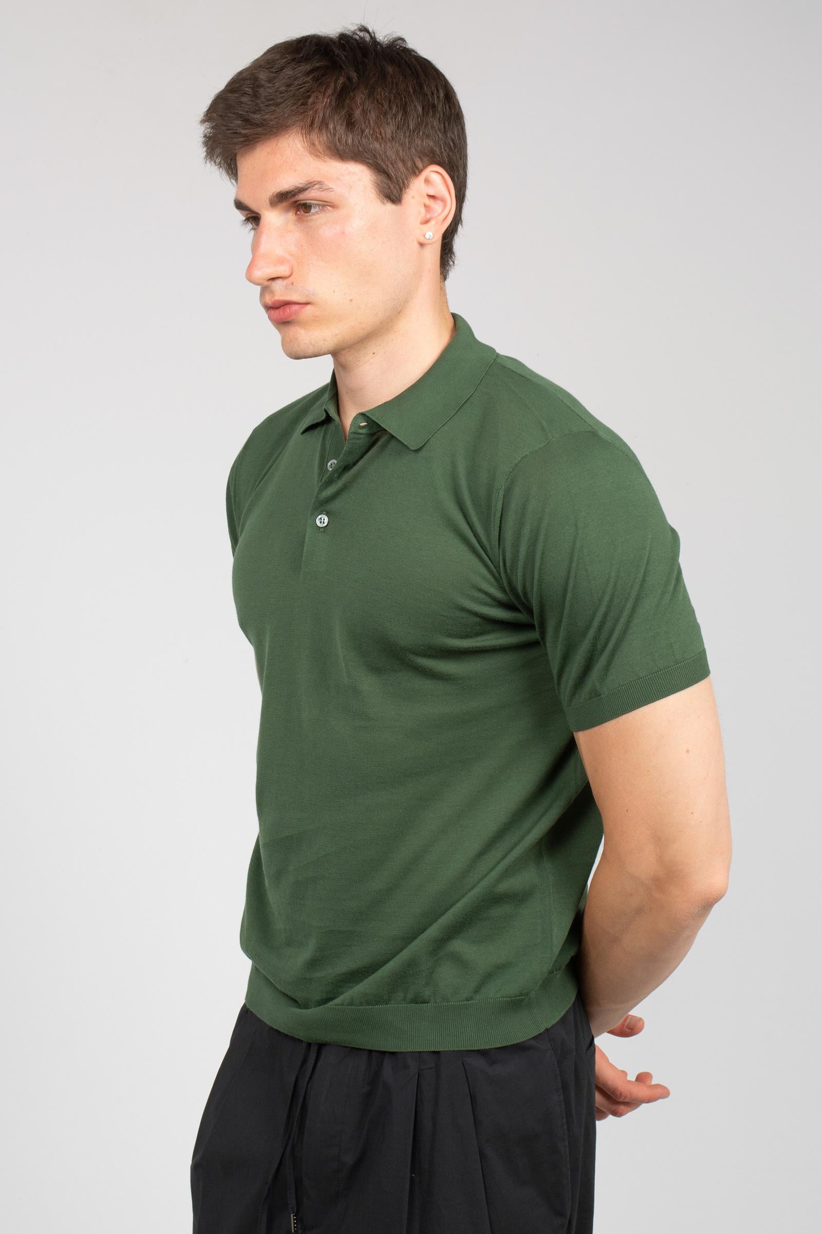 polo in cotone rasato D0GN202 473 DRUMOHR 