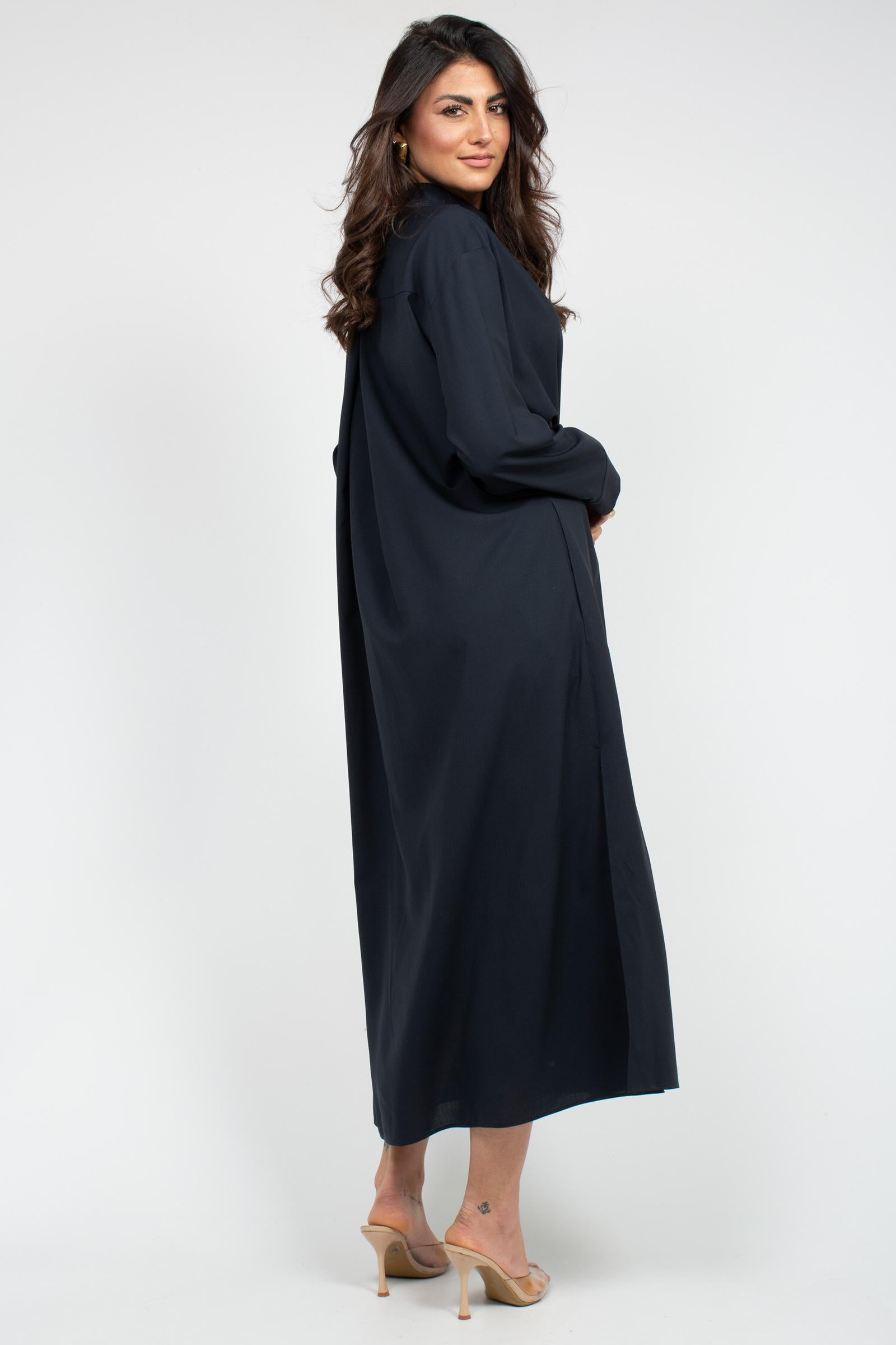 chemisier con cintura in lana super110's TW7SCH030STD ZI560370 PT TORINO 