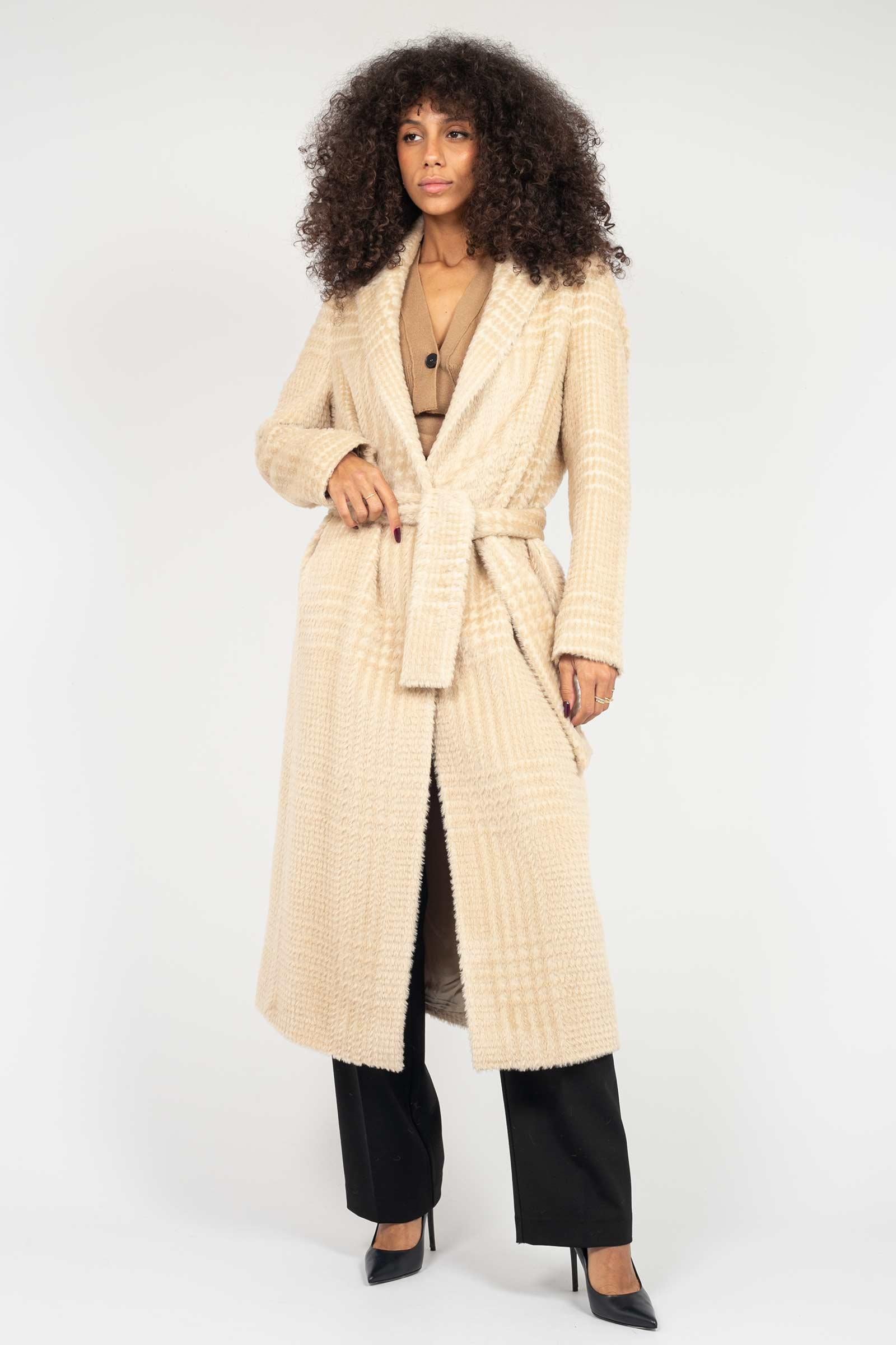 cappotto in alpaca pied de poule 9300264319 874 TARDIA 