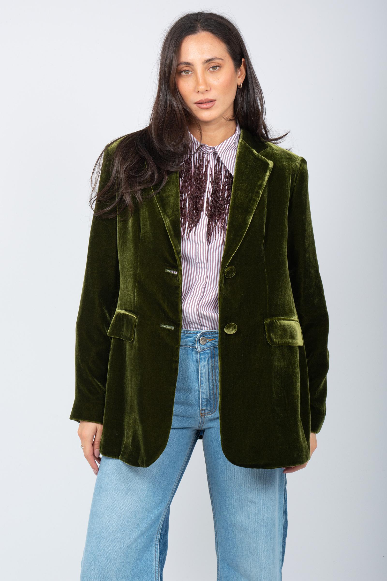 giacca in velluto liscio JD647961026 60004 MALIPARMI 