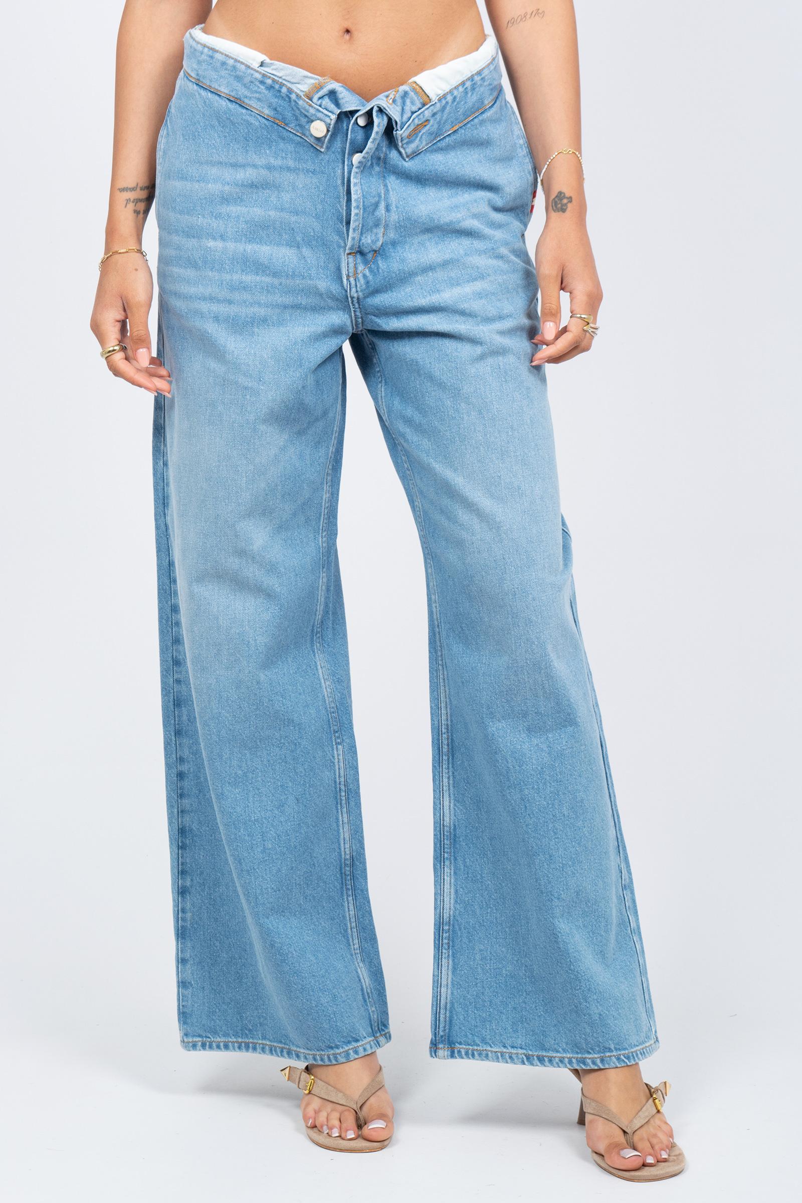 denim roll up in cotone AMD113D7430213 C0999 AMISH 