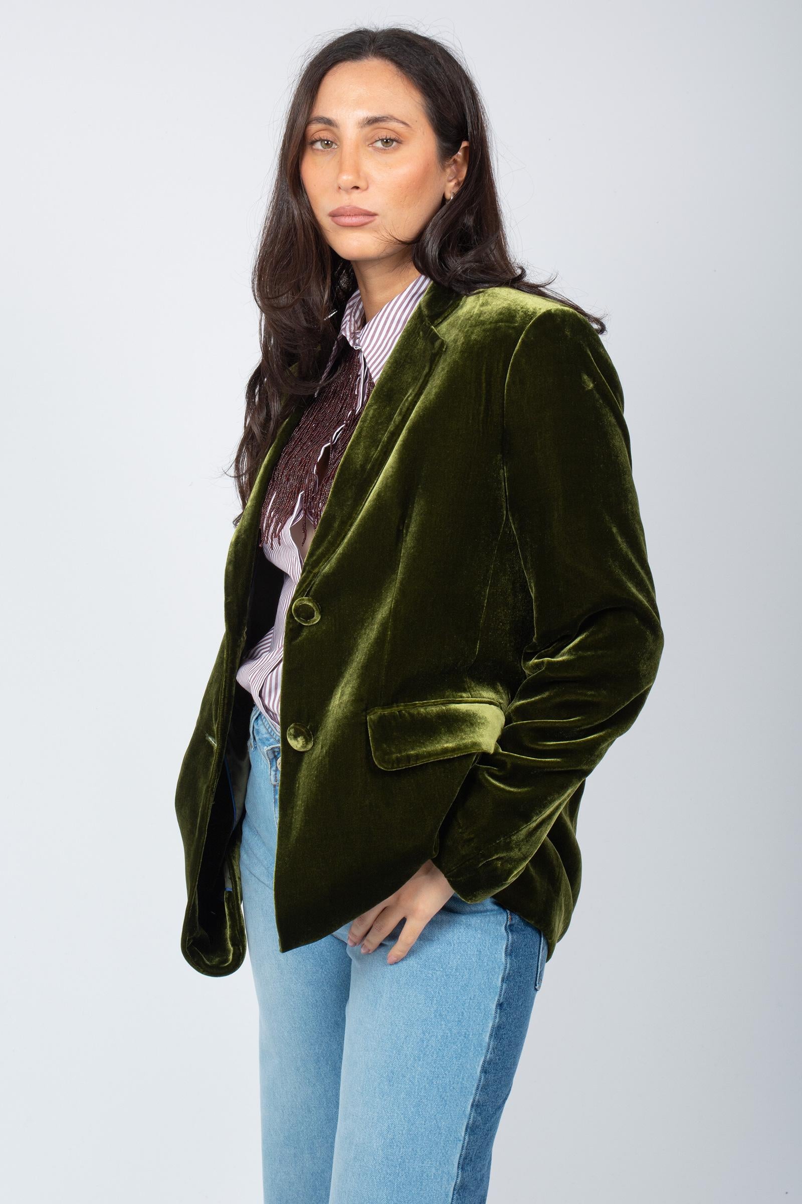 giacca in velluto liscio JD647961026 60004 MALIPARMI 