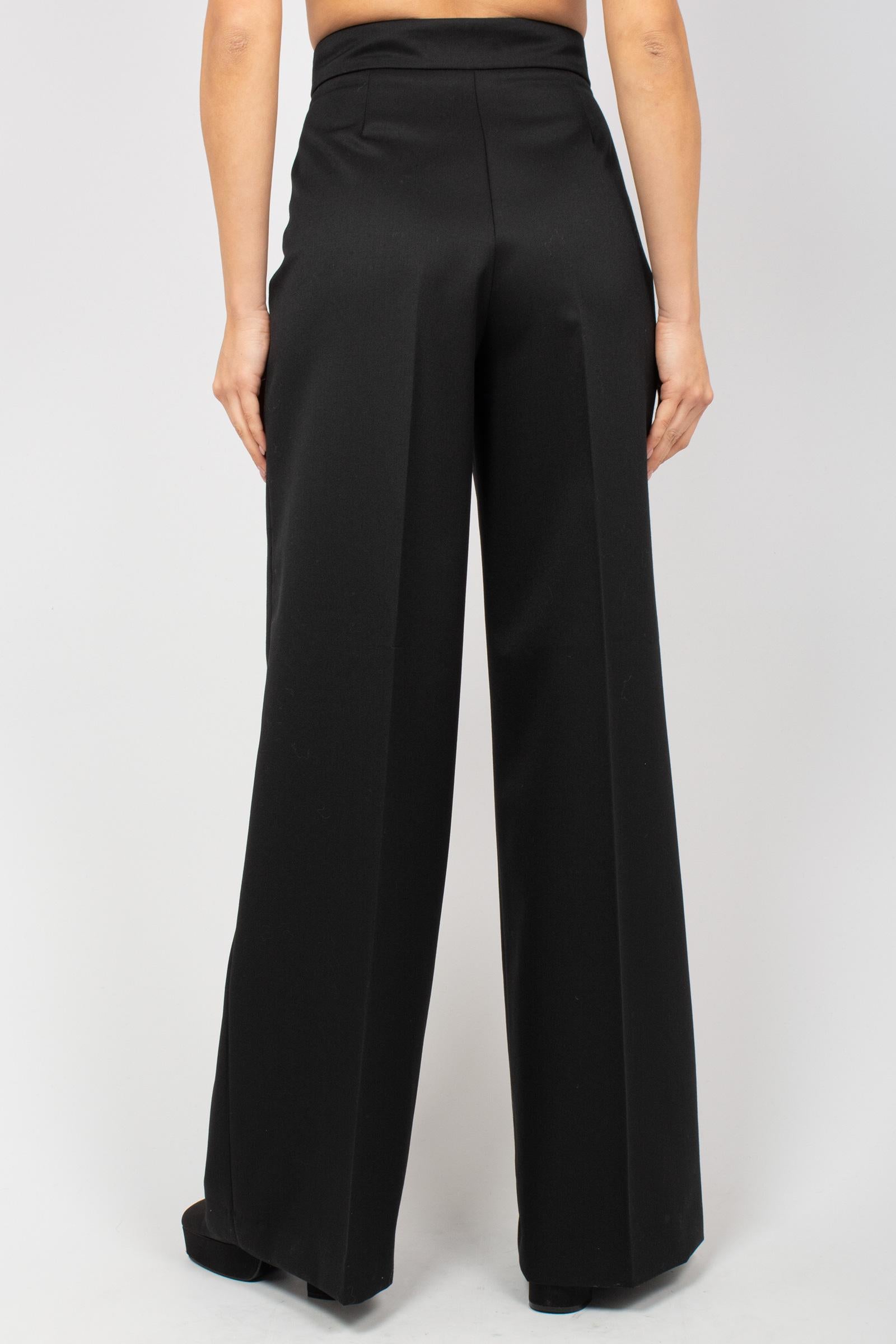 pantalone ampio in gabardine di lana 'beatrice' CDVSBEZ00STD SD740990 PT TORINO 