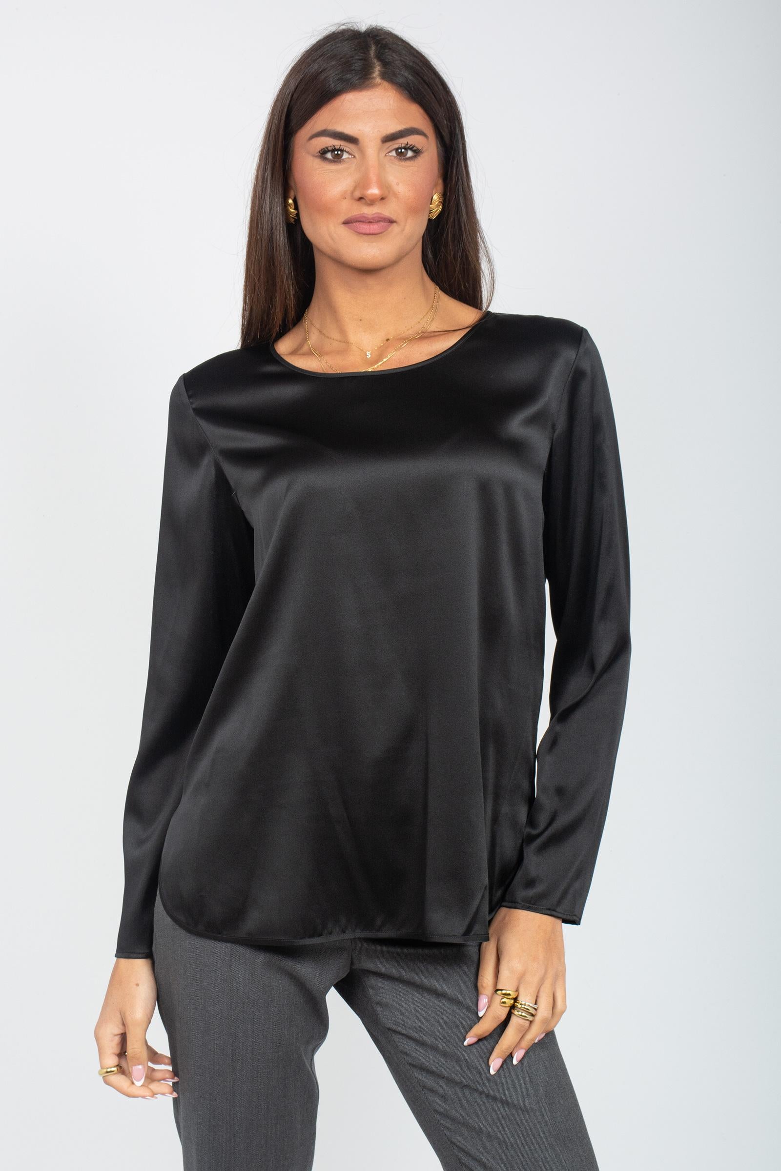 T-shirt manica lunga in seta 'moldava' 2526196018000 003 MM - MAX MARA 