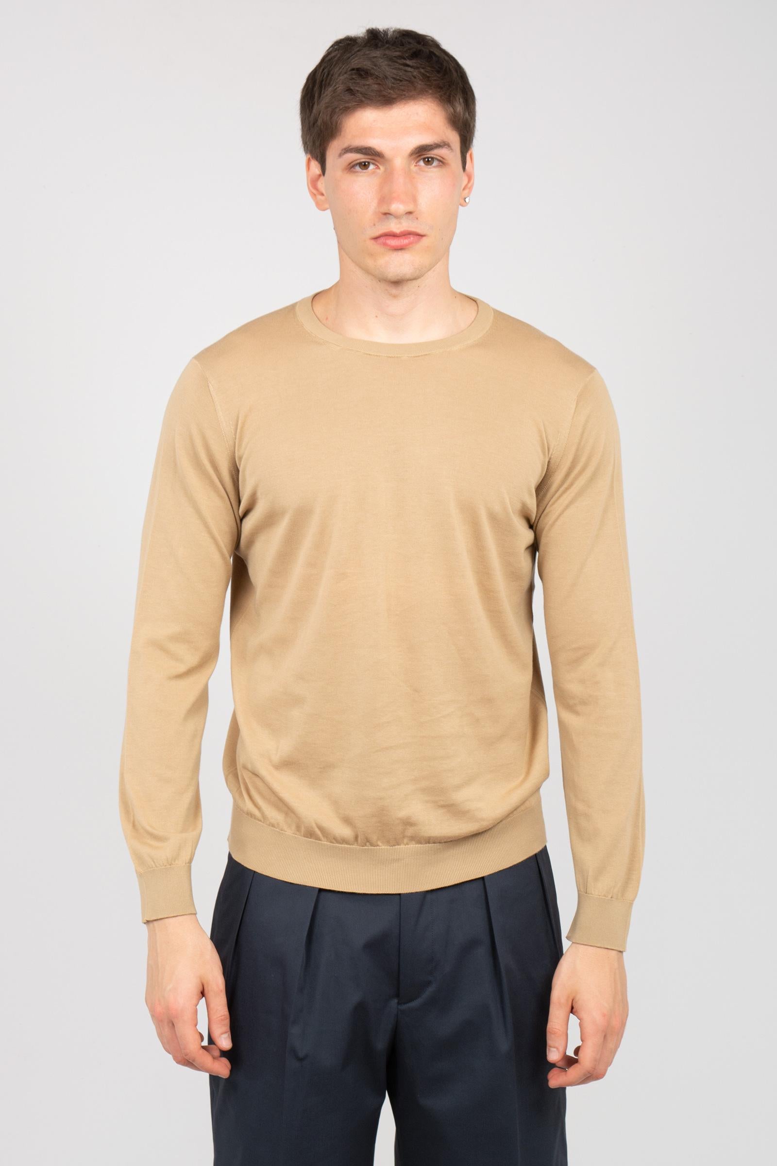 girocollo manica lunga in cotone rasato D0GN113 160 DRUMOHR 