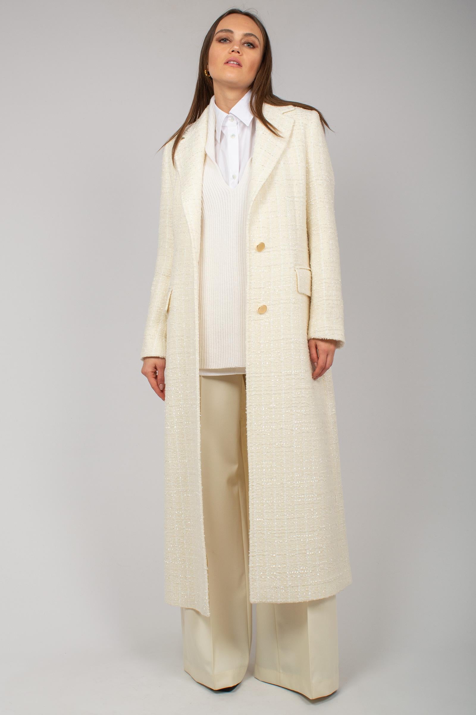 cappotto in tweed di misto lana 7400285501 1147 TARDIA 