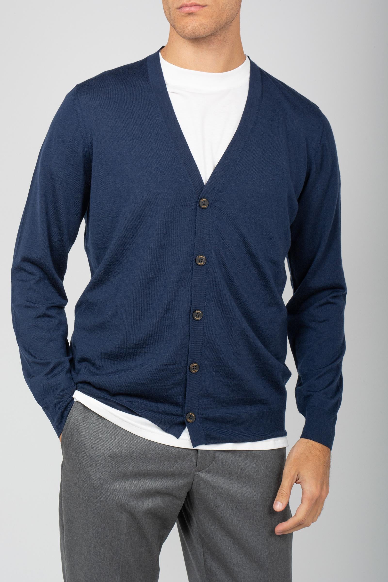 cardigan in lana merinos ultrafine D0D109 780 DRUMOHR 