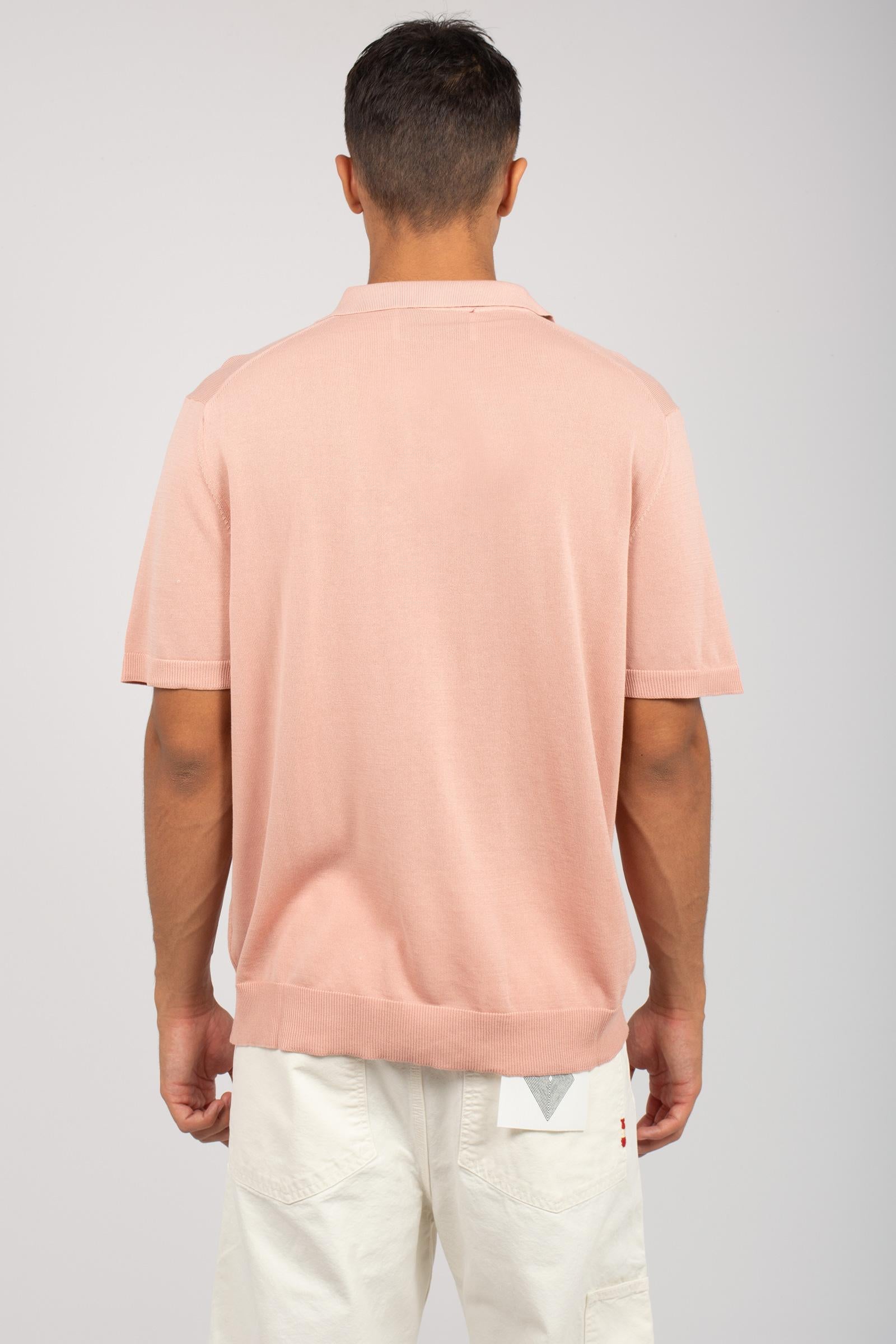 polo in filo di cotone B9D0013D ROSA AMARANTO 
