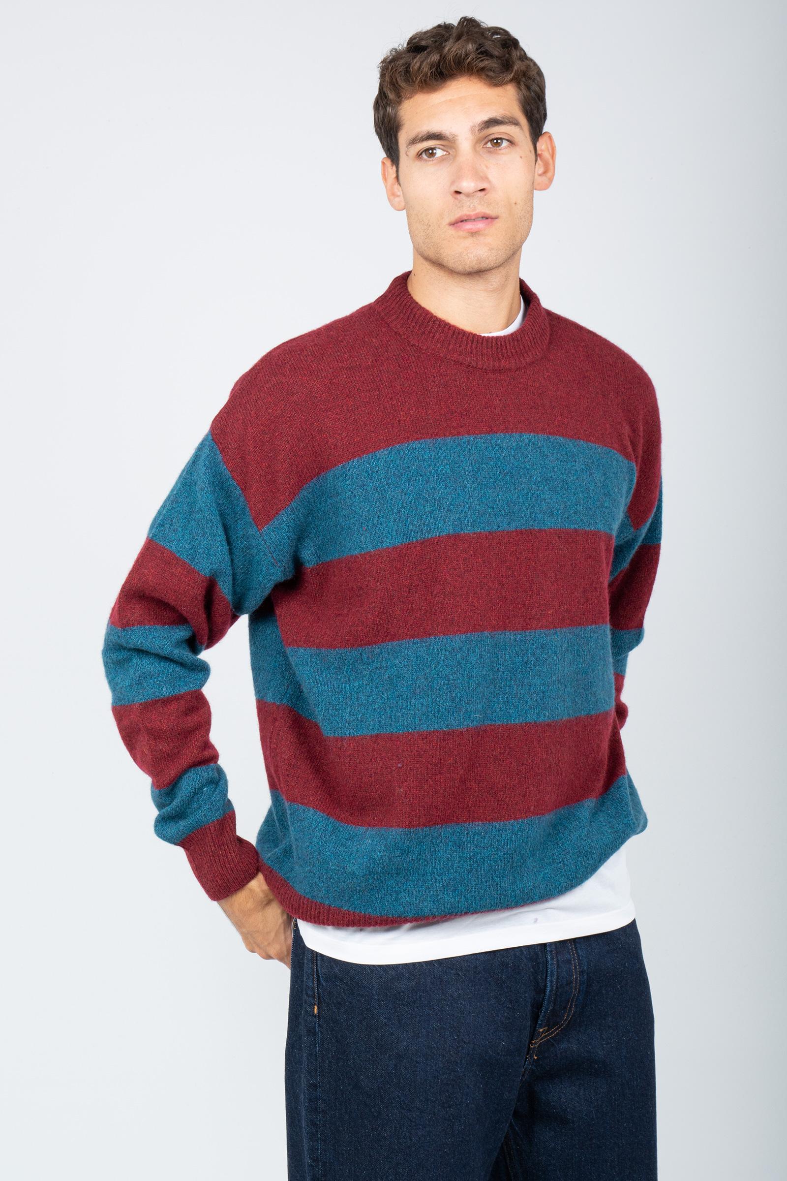 girocollo in misto lana a righe AMU058CN35XXXX C0517 AMISH 