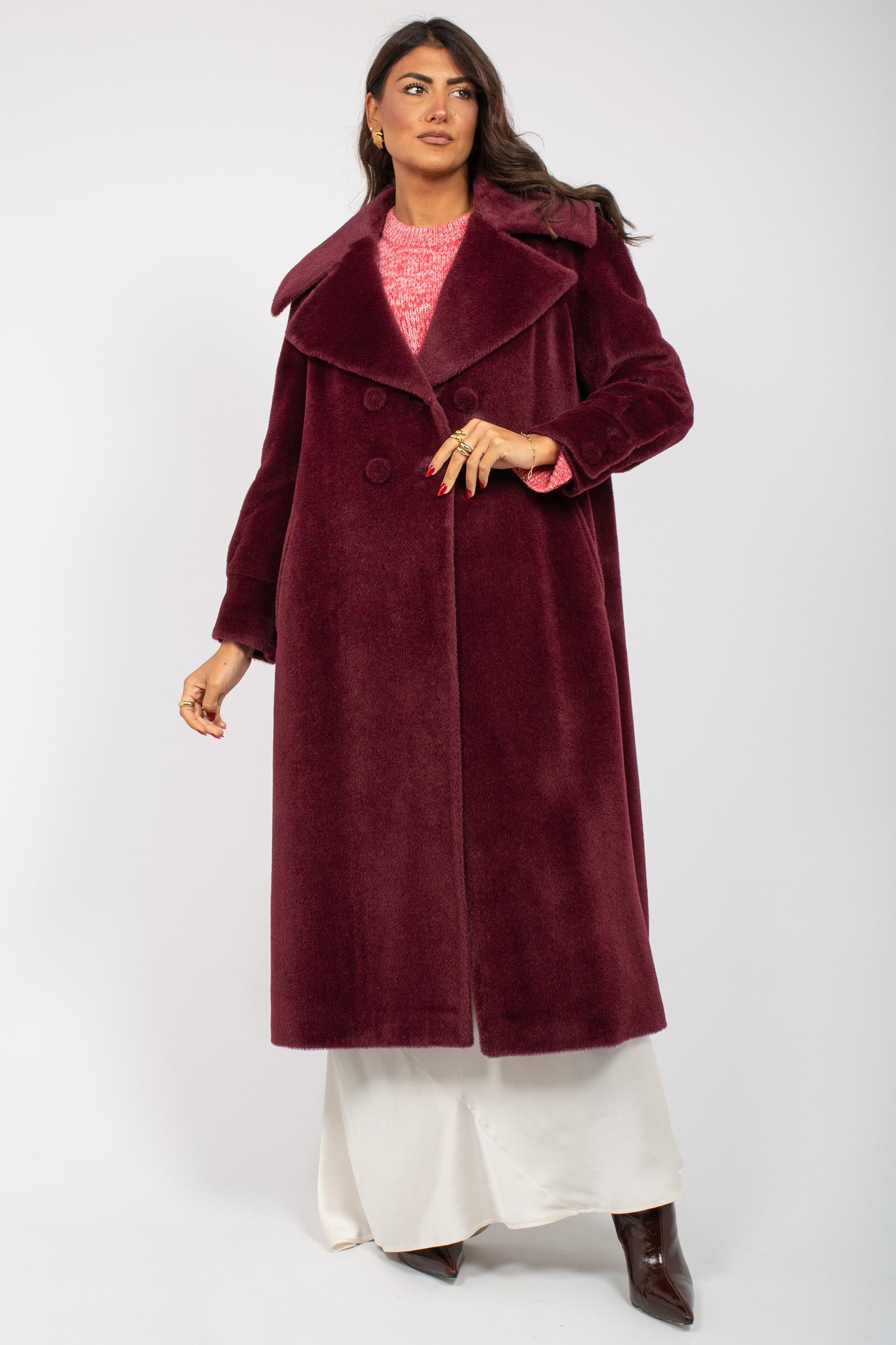 cappotto collo ampio in alpaca 8200265318 9499 TARDIA 