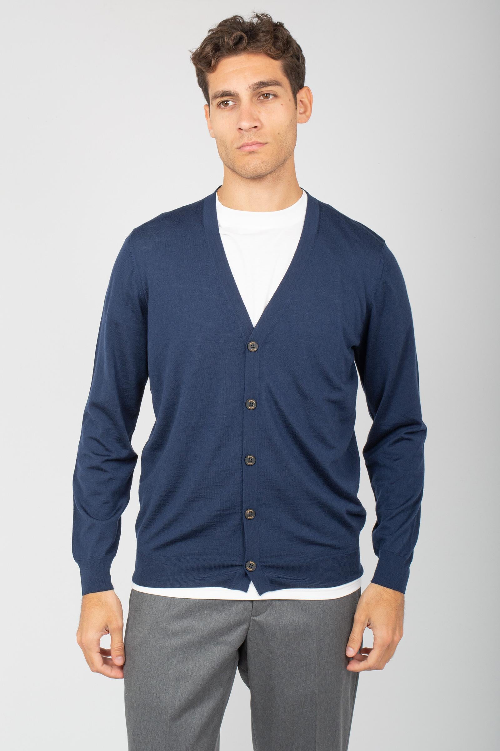 cardigan in lana merinos ultrafine D0D109 780 DRUMOHR 