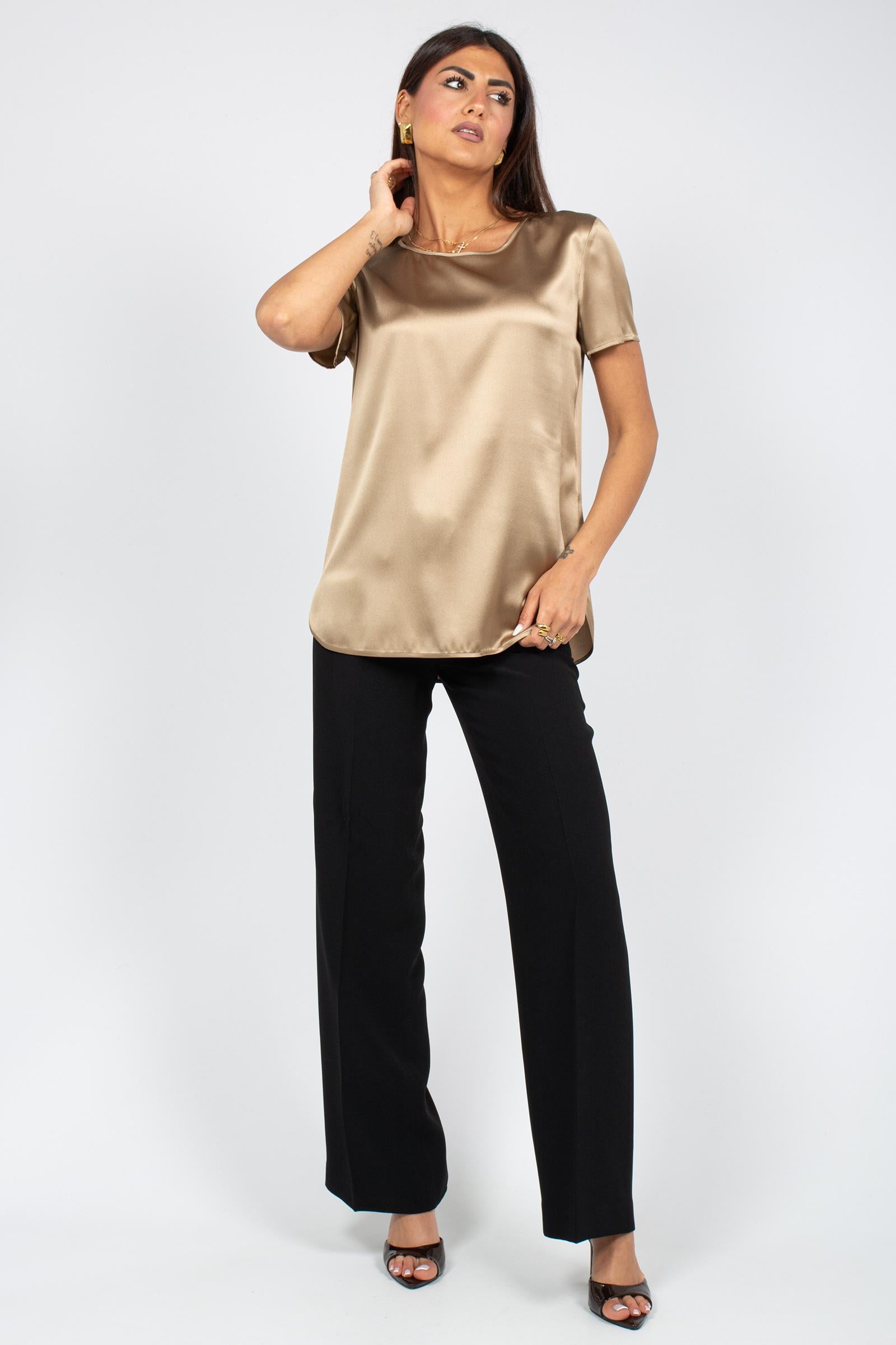t-shirt in seta 'cortona' 2616111037600 027 MM - MAX MARA 