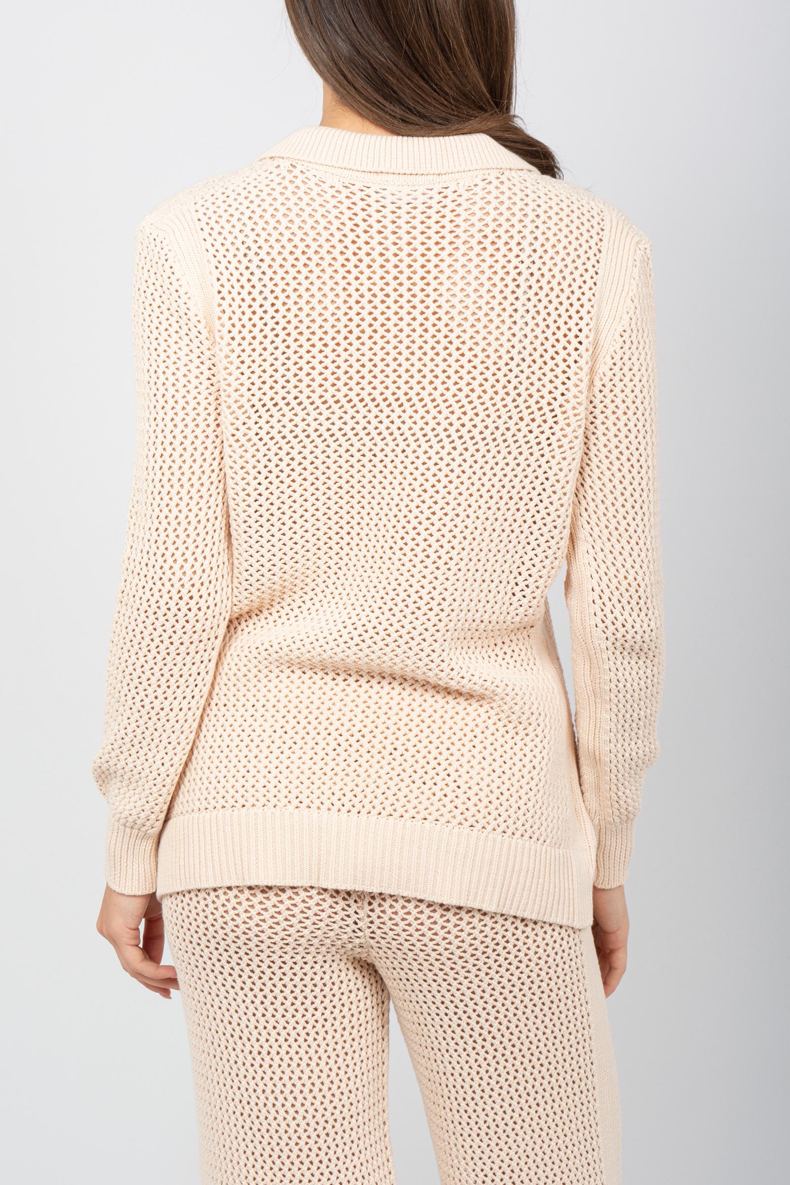 cardigan a rete in cotone L5V4123D 300 DRUMOHR 