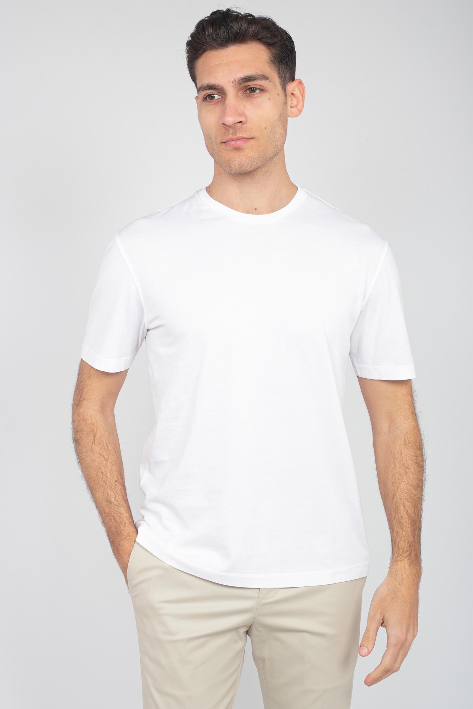t-shirt regular in cotone RB51021 01 ROBERTO COLLINA 