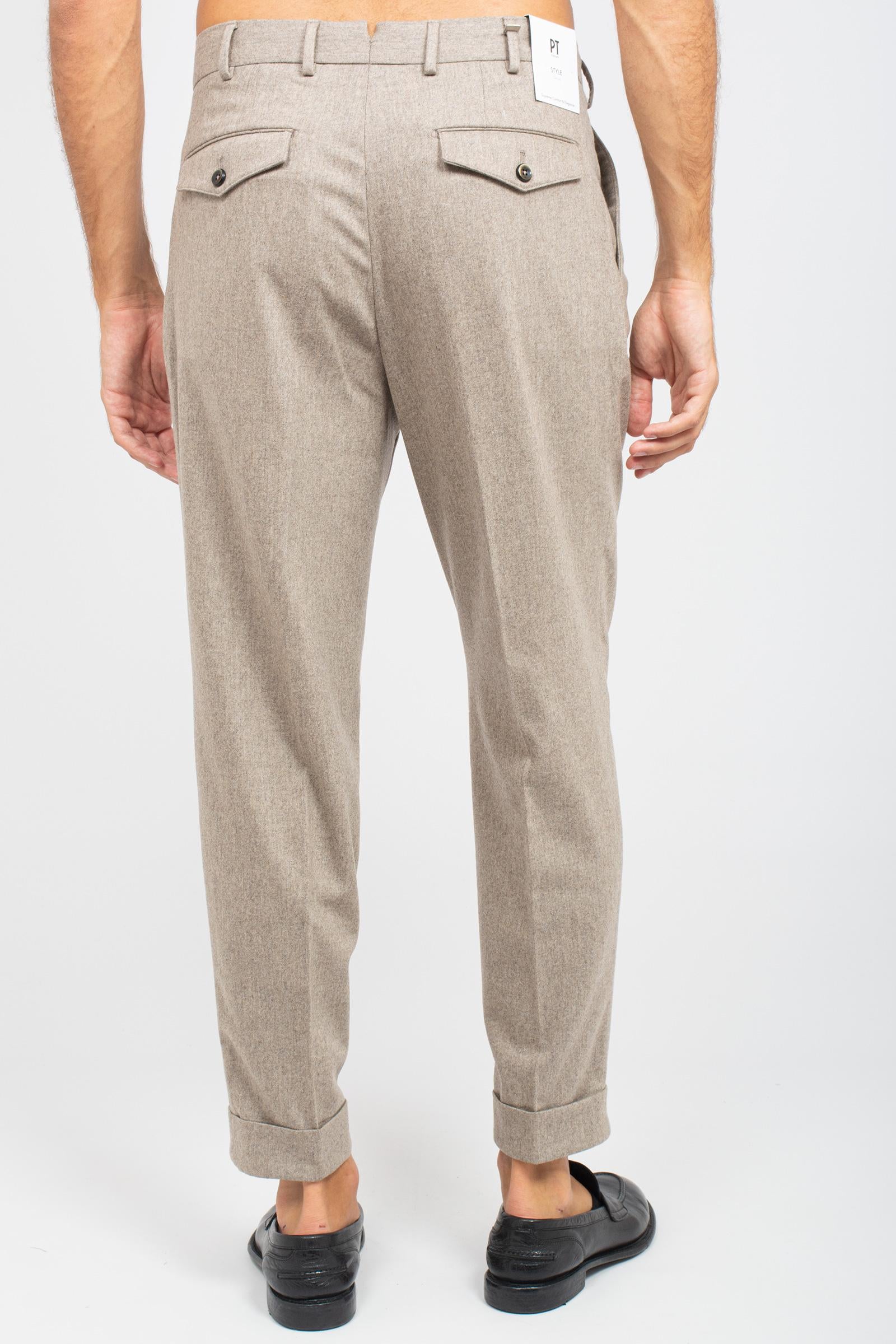 pantalone in misto lana 'carrot' COZFCLZB0CL1 TO030040 PT TORINO 