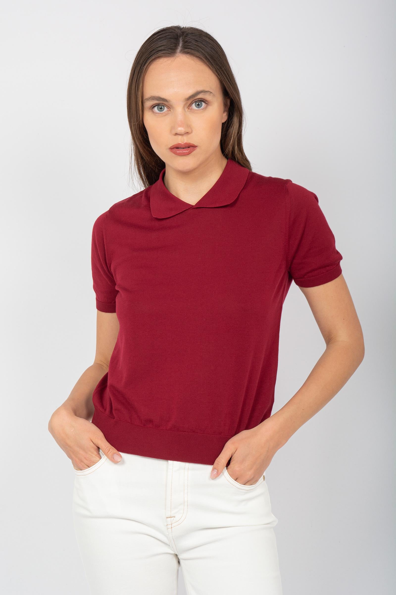 polo in cotone unito L0G416 389 DRUMOHR 