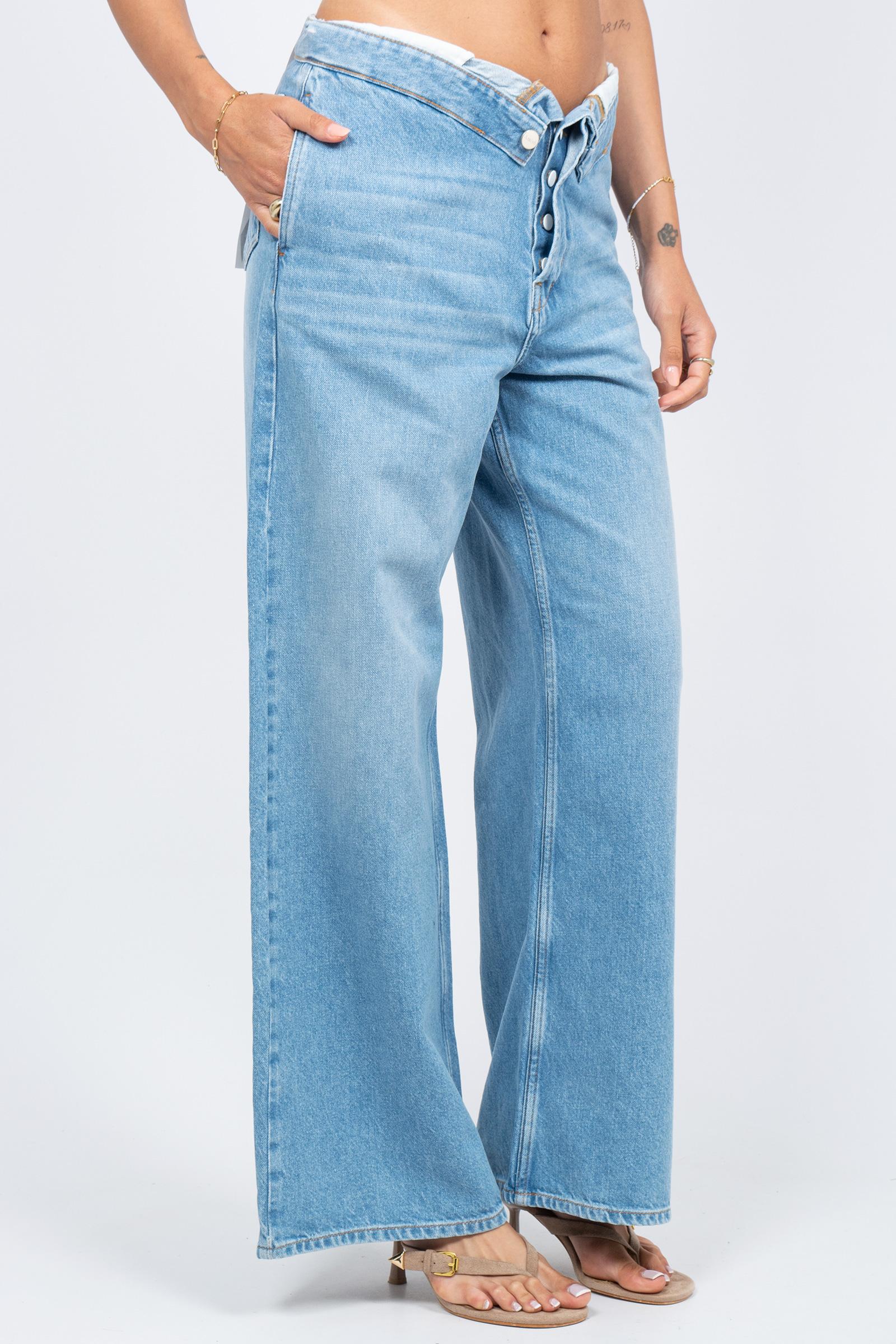 denim roll up in cotone AMD113D7430213 C0999 AMISH 