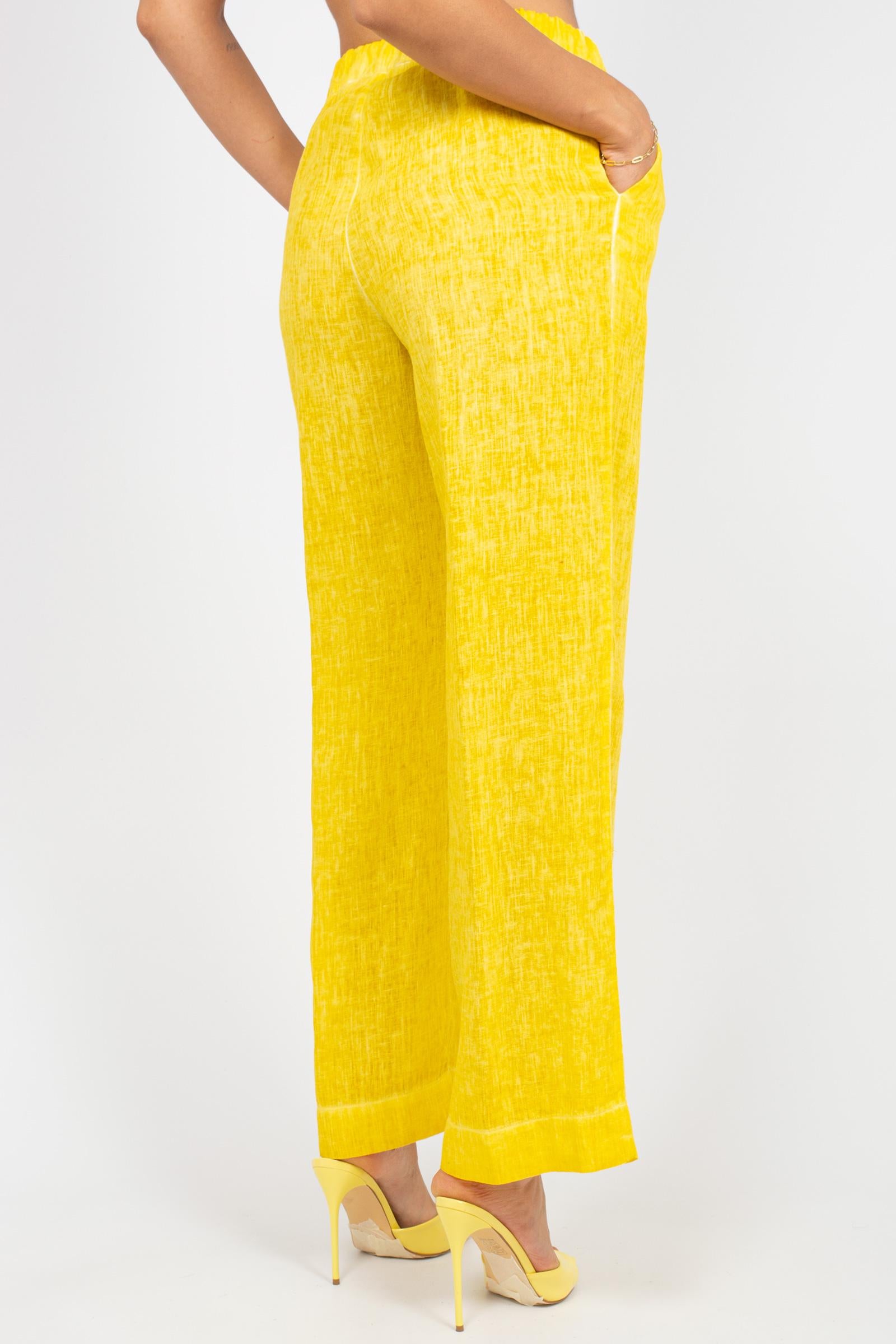 pantalone in lino S1341597 222 ANNA SERAVALLI 