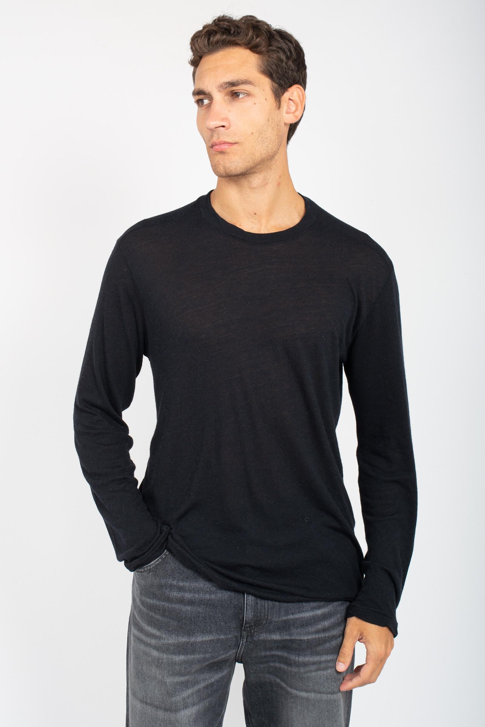 t-shirt manica lunga in misto lana AI25AFU70 3 ATOMO FACTORY 