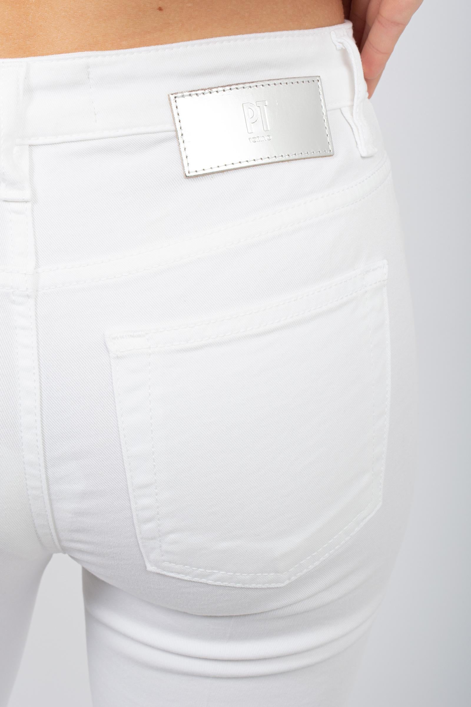 denim flare cropped 'kim' C1VPKMZ0 SV08T0Y010 PT TORINO DENIM 