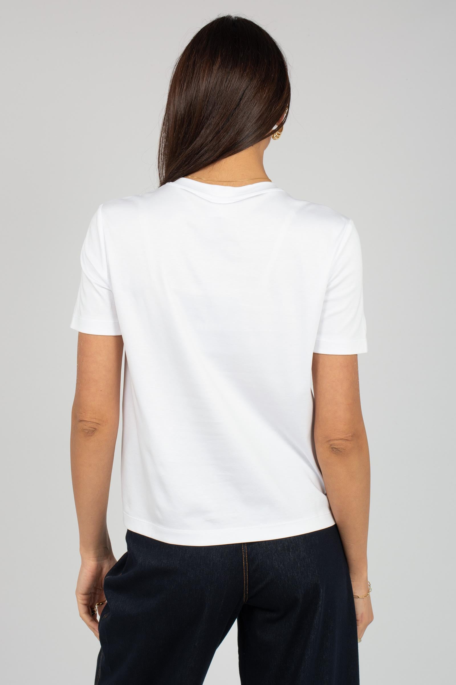 t-shirt in cotone e modal 'astice' 2616841067600 001 MM - MAX MARA 