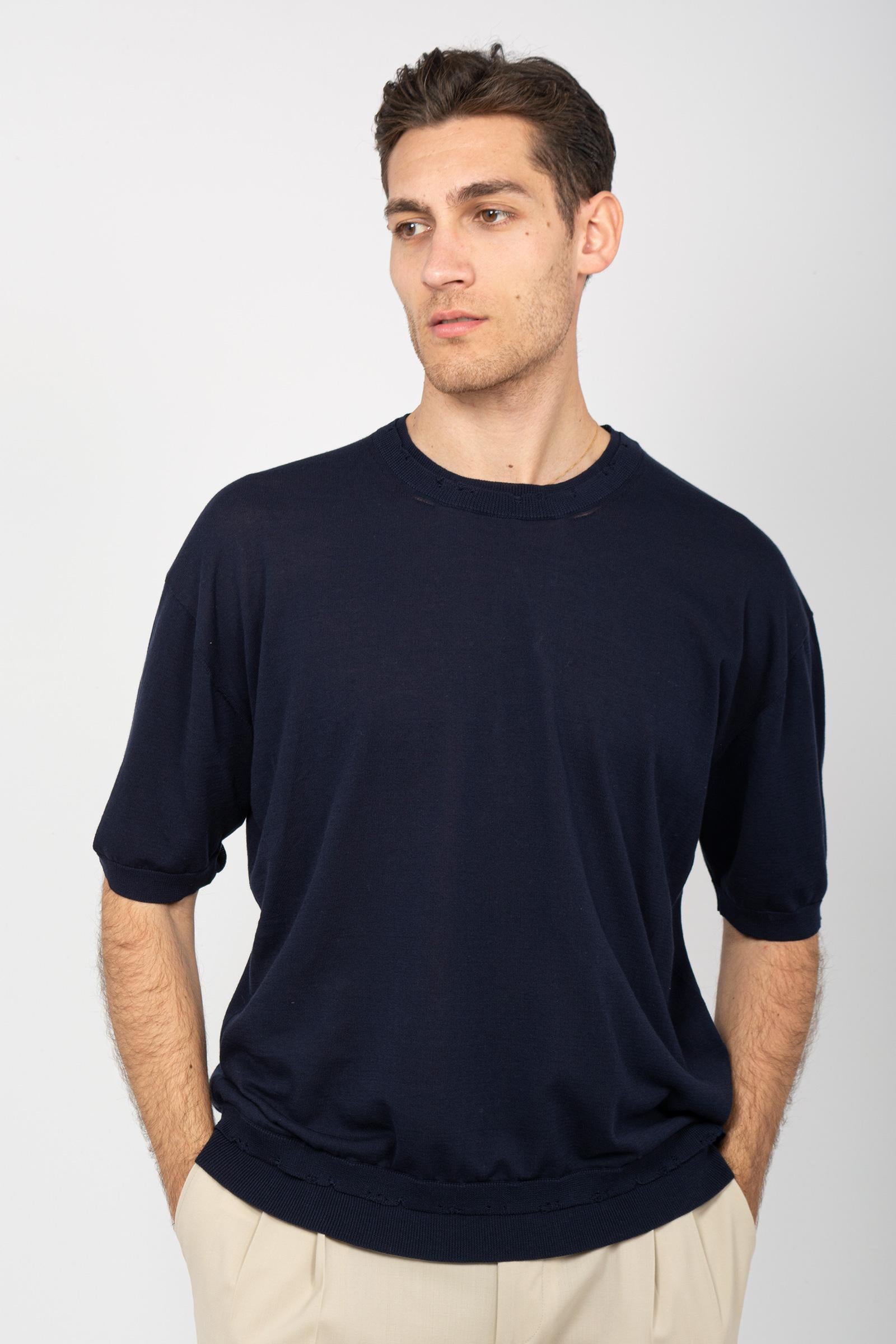 t-shirt in filo di cotone AFU11 07D ATOMO FACTORY 