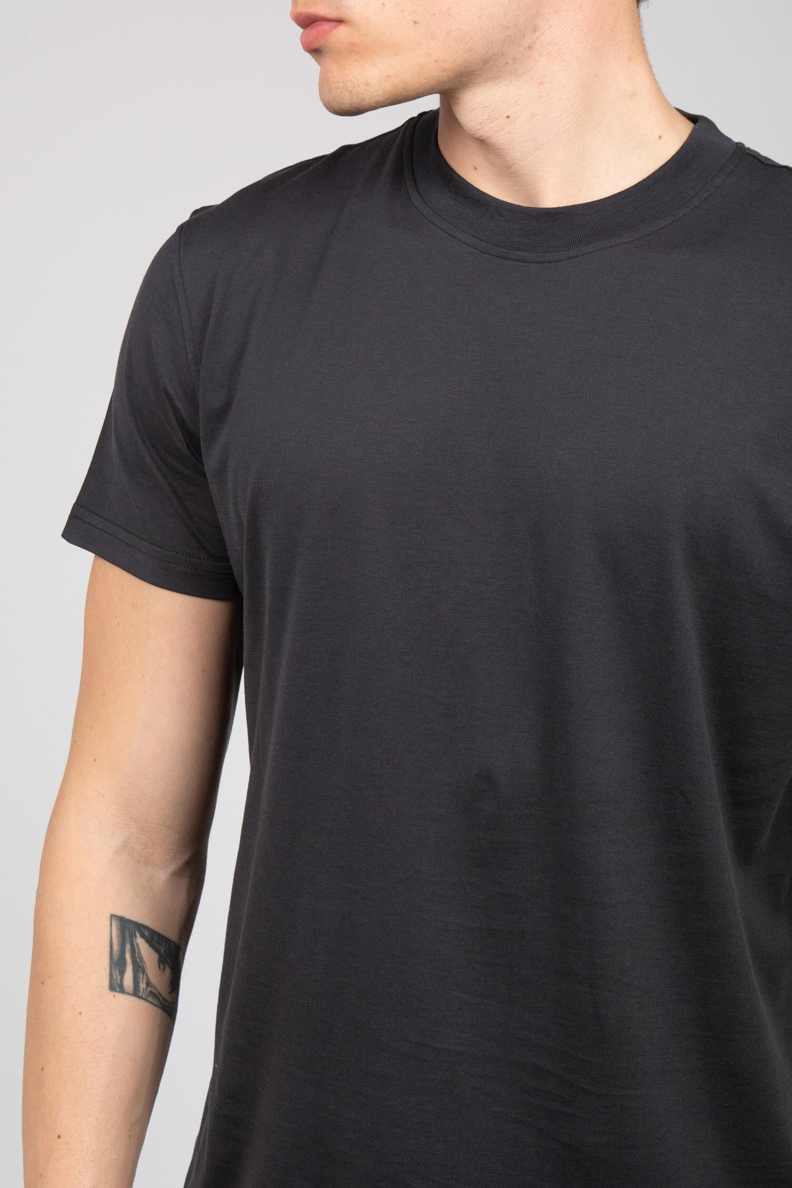 t-shirt in cotone e seta TL5STM050LEL 01CD0990 PT TORINO 