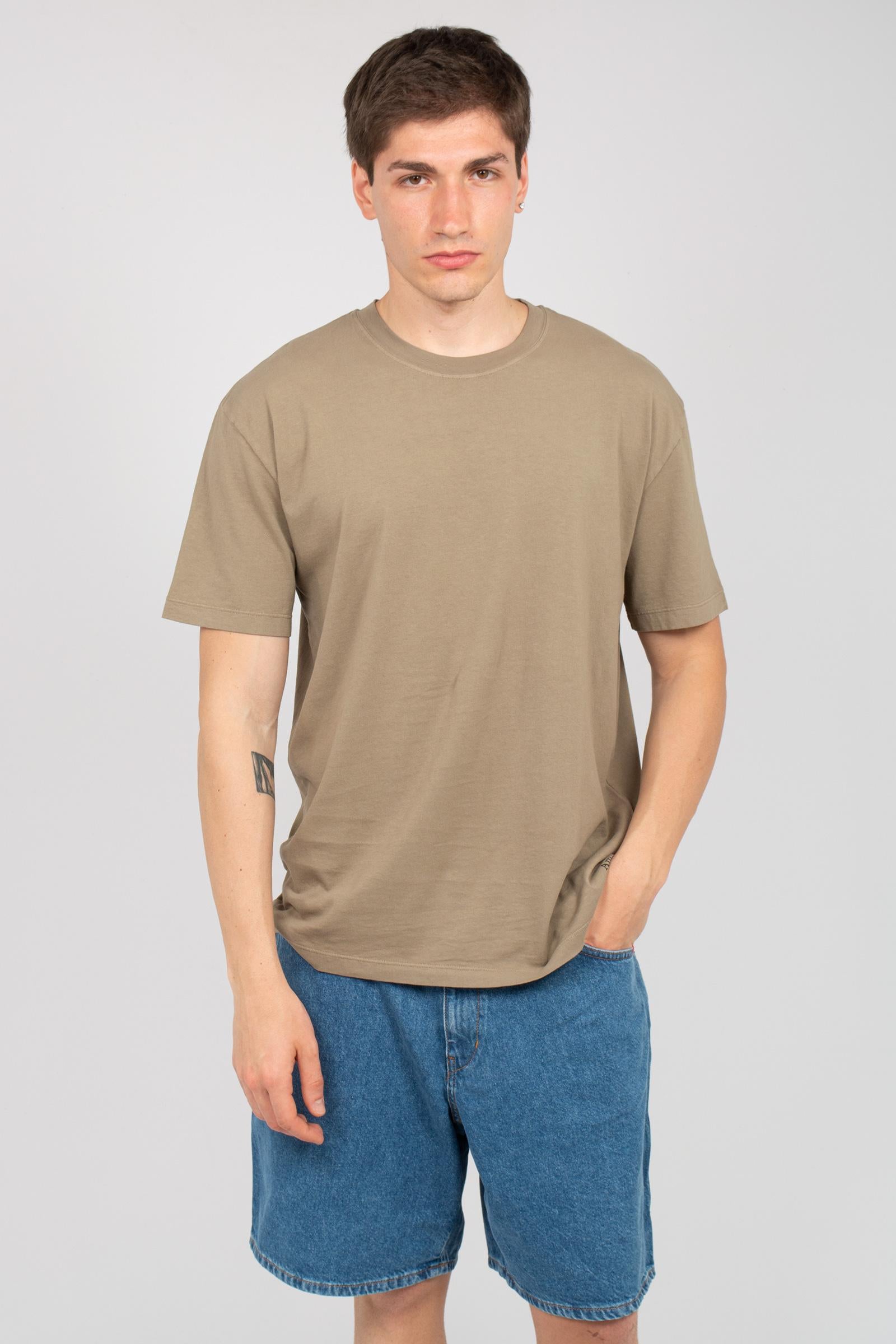 t-shirt unisex con micrologo AMX035CR570569 C0647 AMISH 