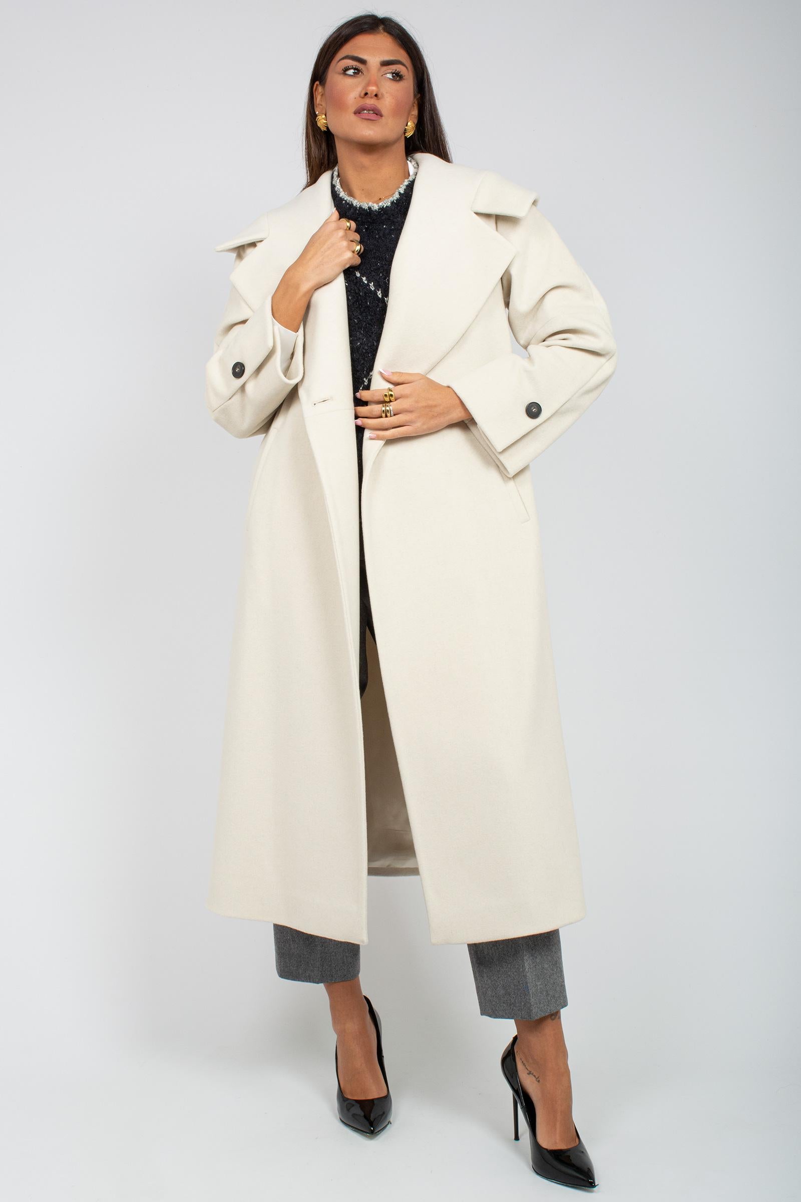 cappotto collo ampio in lana vergine 4600264337 9263 TARDIA 
