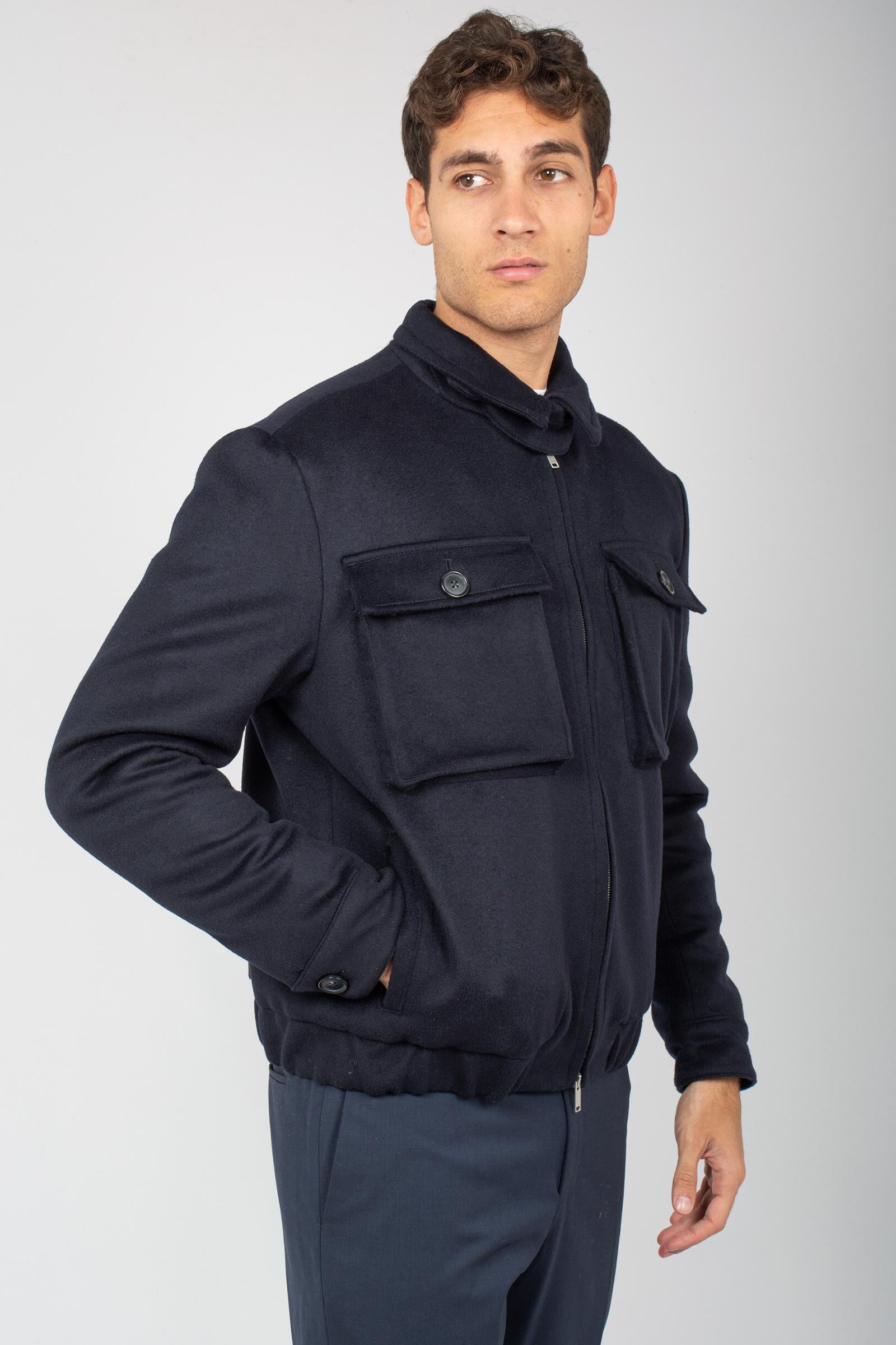 bomber in panno di lana TL2FBK110TOR LB060360 PT TORINO 