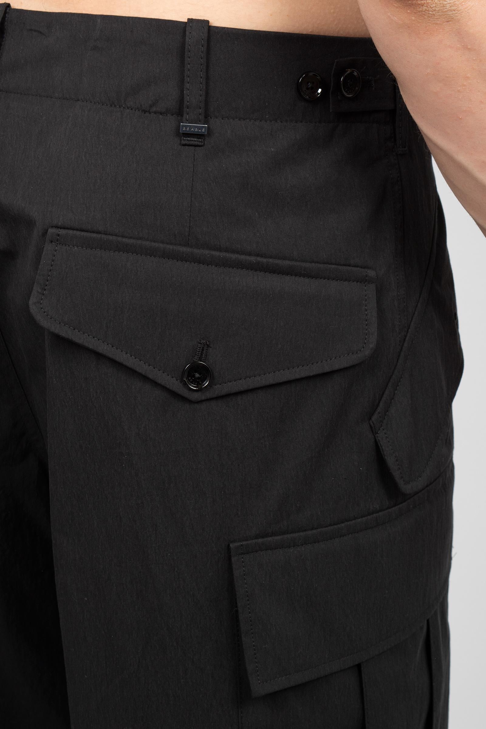 bermuda cargo in misto cotone 'kyoto' KYOTOBERMUDAABXS26 NERO BE ABLE 