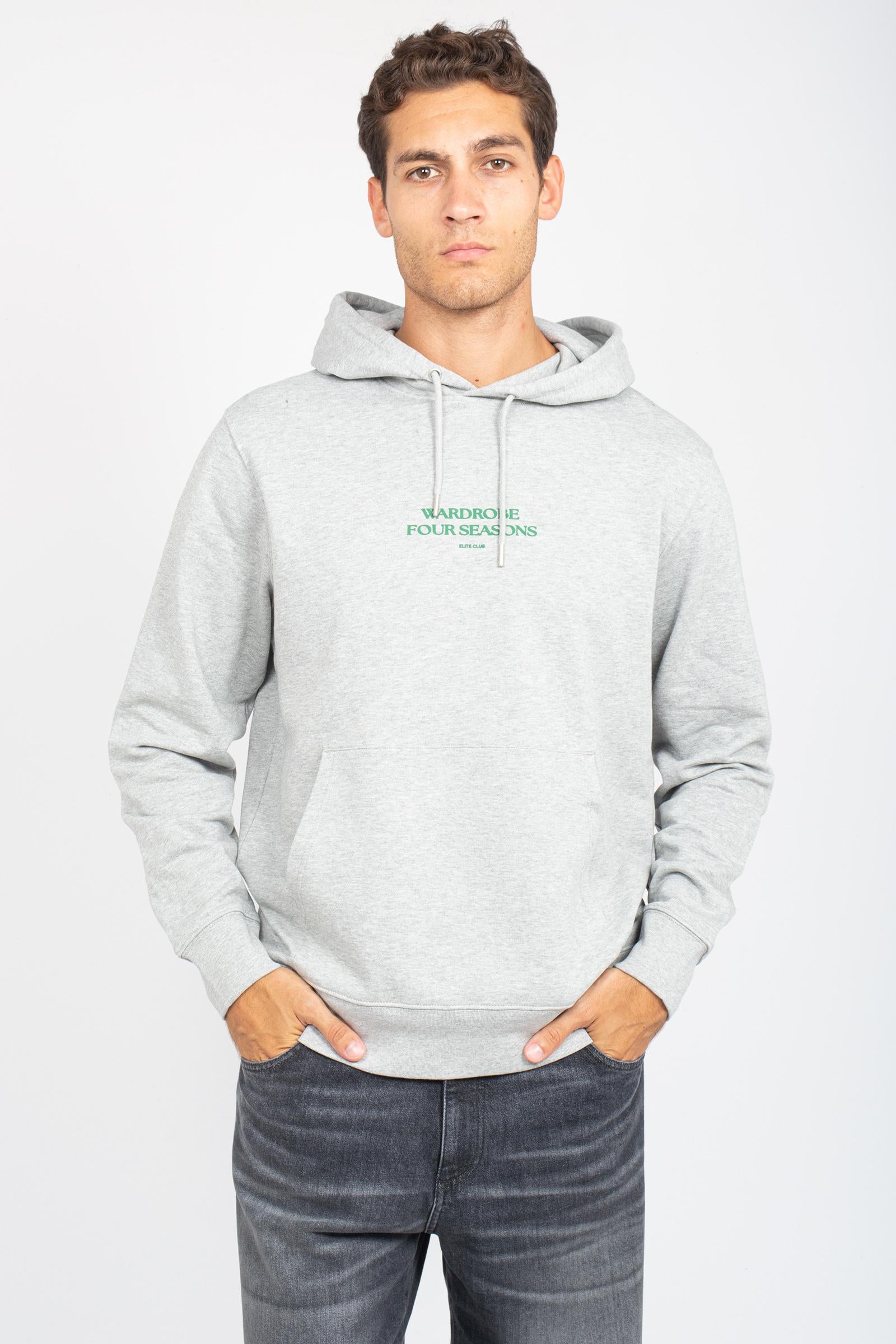 felpa con stampa in cotone HOBASIC915ROBE GRYVERDEMELA ELITE 