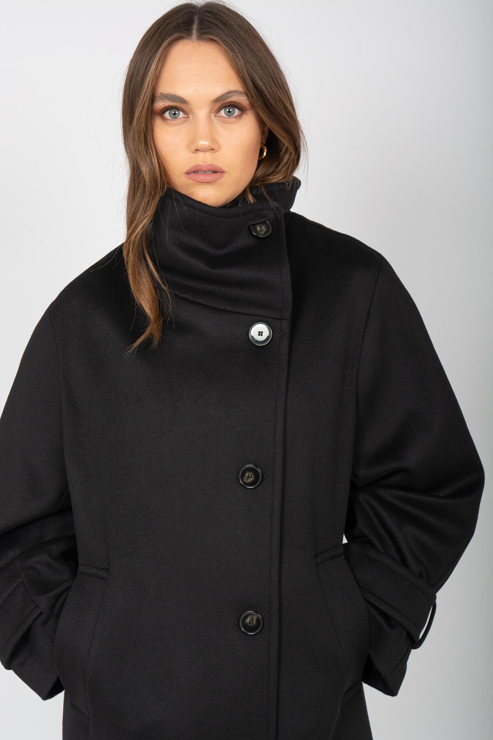 cappotto collo alto in panno di lana 4600265307 9224 TARDIA 