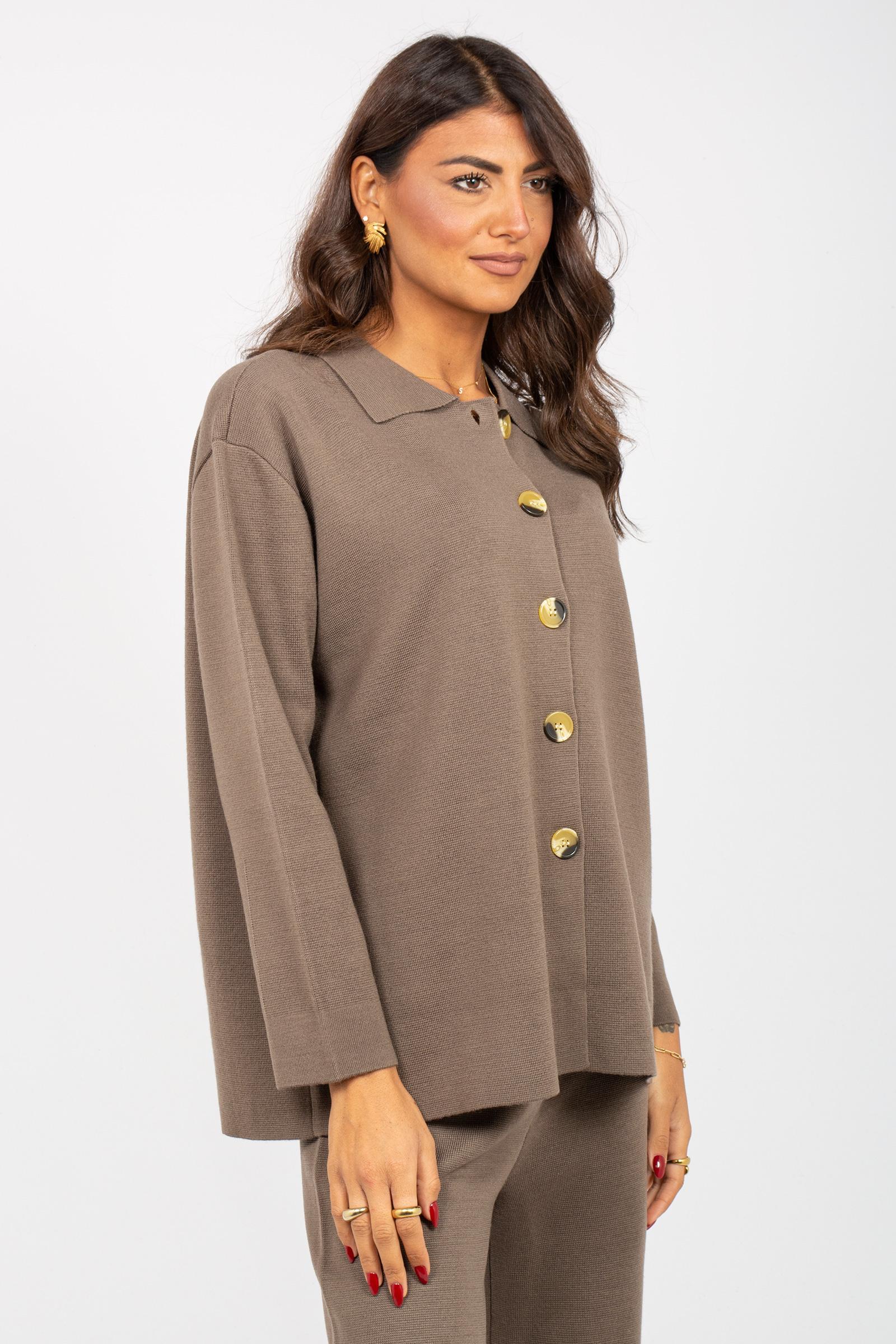 cardigan modello koreano in misto lana 255M6003 067 MAIDA MILA 