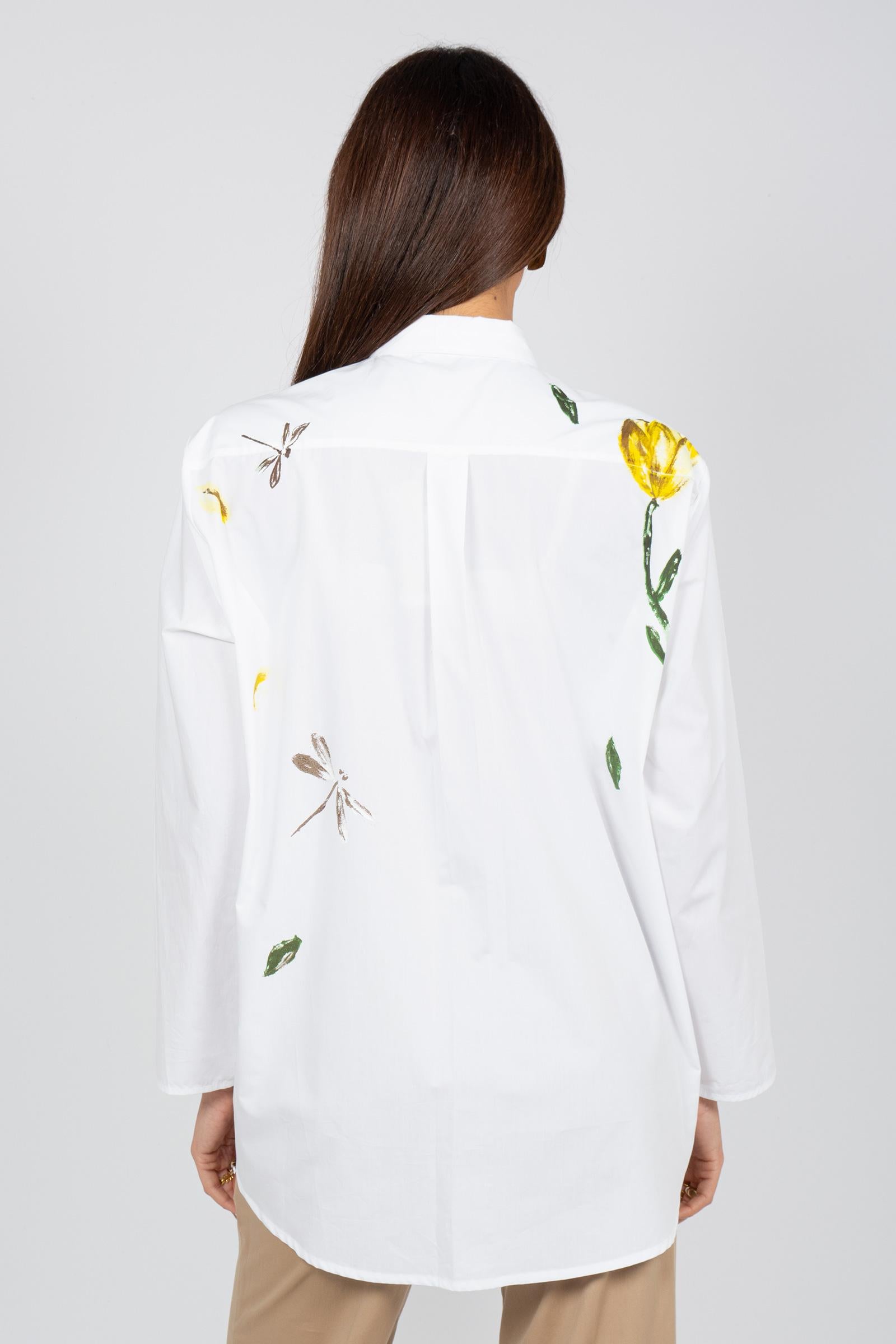 camicia in cotone dipinto WH2130 0043 YC MILANO 