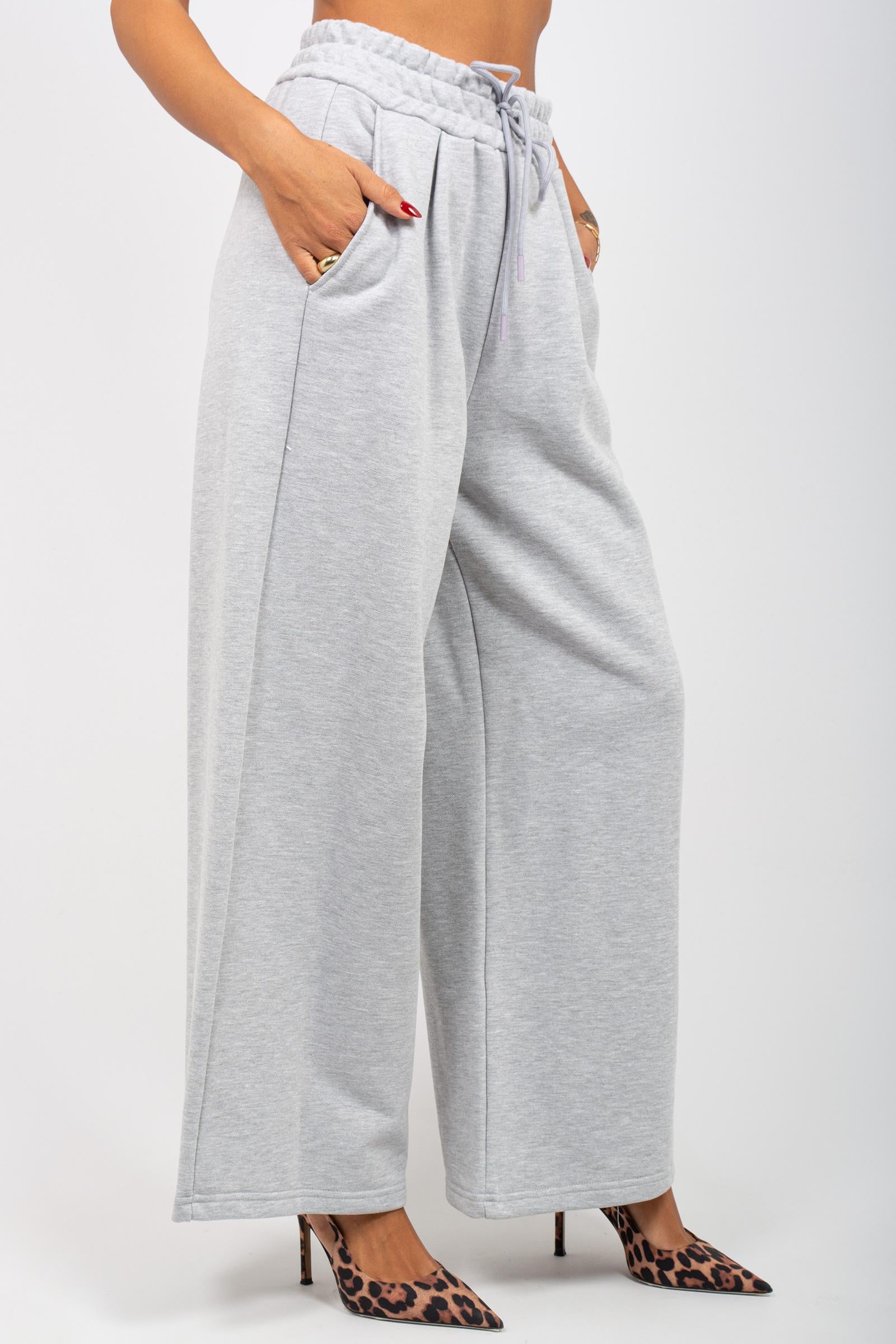 jogger in cotone M1F0008 GRIGIO SOLOTRE 