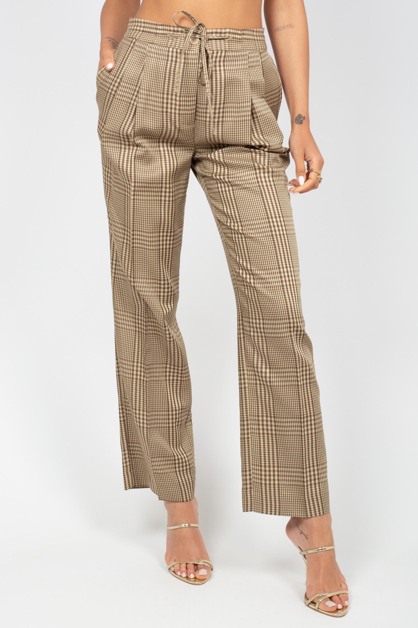 pantalone in p.pe di galles 'silvia' Y6SI66 PDG07 SEMICOUTURE 
