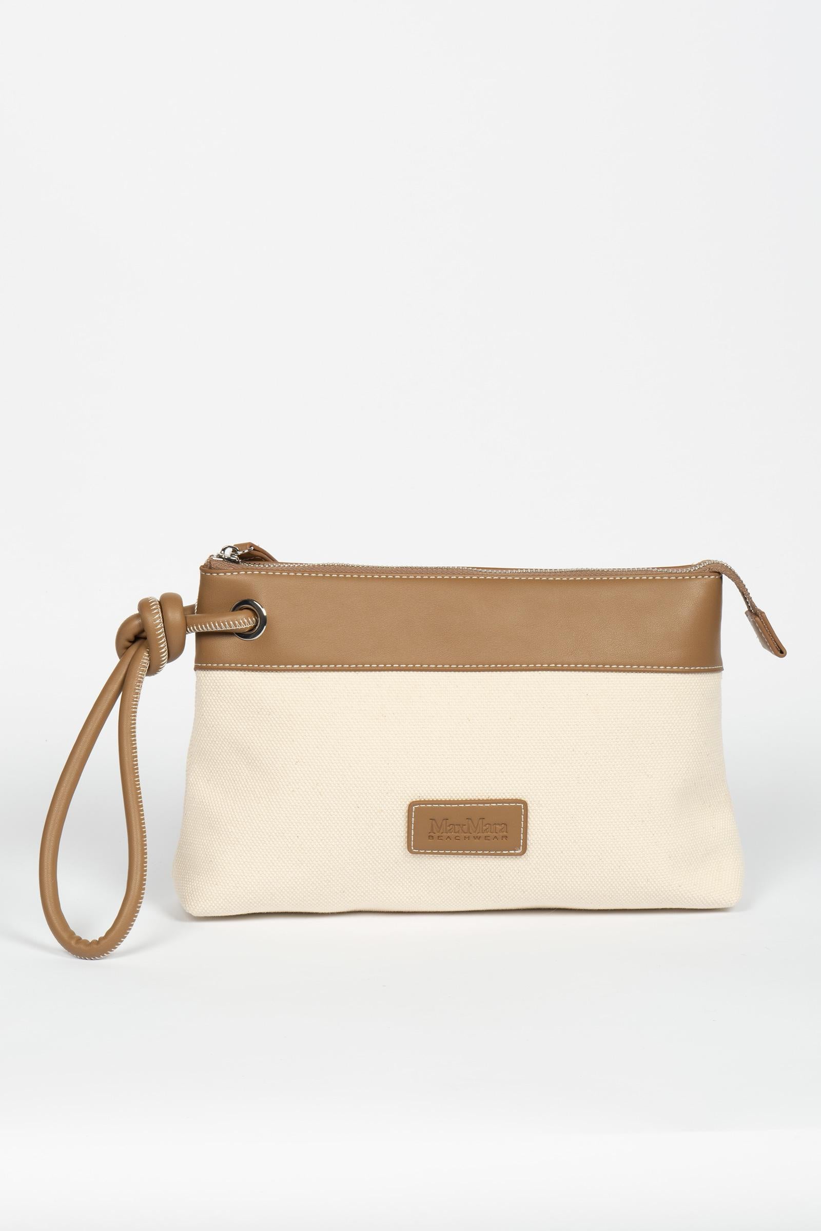 Borsello in tela di cotone 'frisia' 2616511049600 001 MAXMARA BEACHWARE 