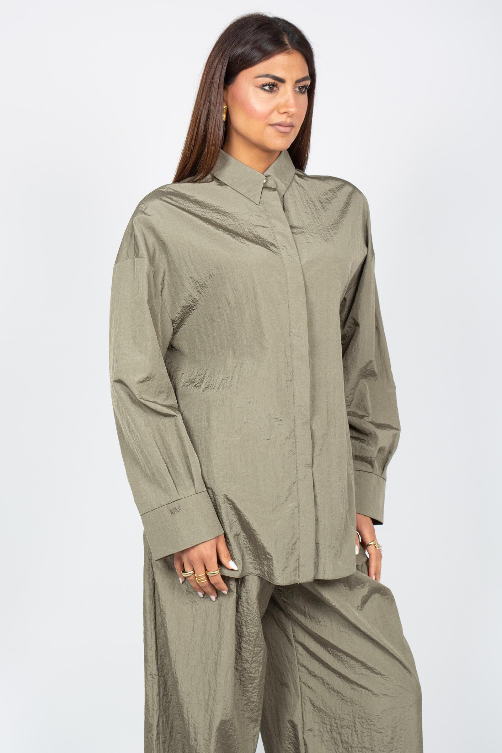 camicia in nylon 'platani' 2616191027600 001 MM - MAX MARA 