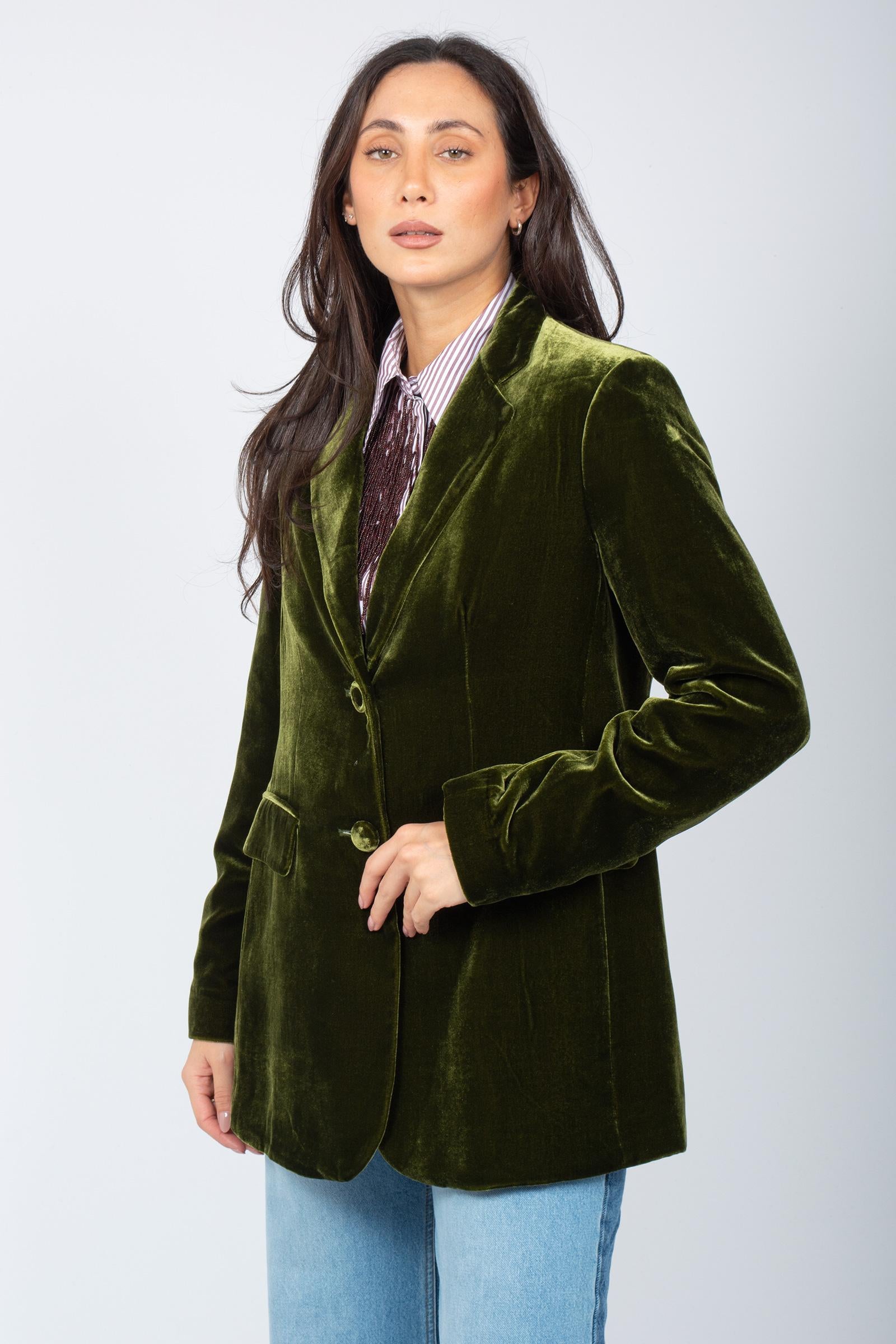 giacca in velluto liscio JD647961026 60004 MALIPARMI 