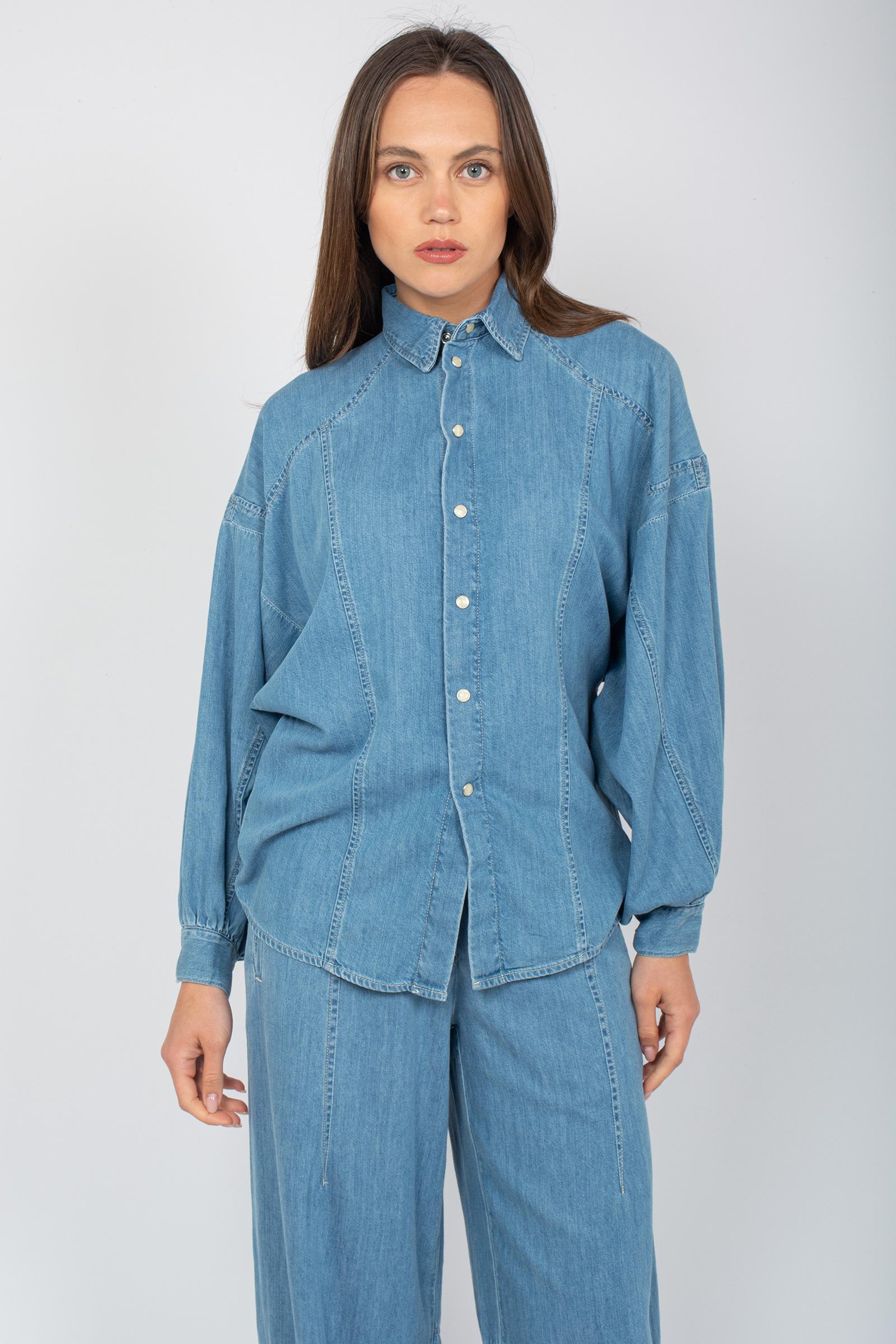 camicia in denim P25CPCAT0201 V0287 SIMONA CORSELLINI 