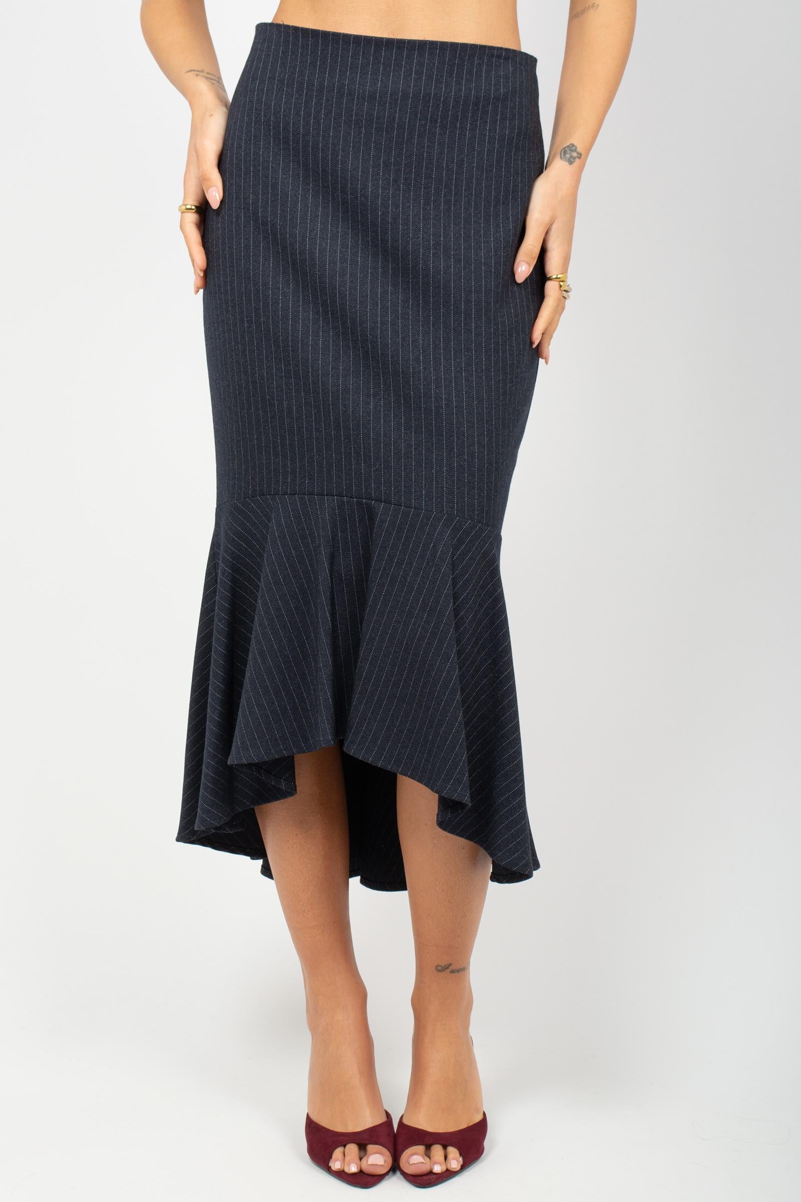 gonna svasata in gabardina gessata F25PG06 BL11 WEILI ZHENG 