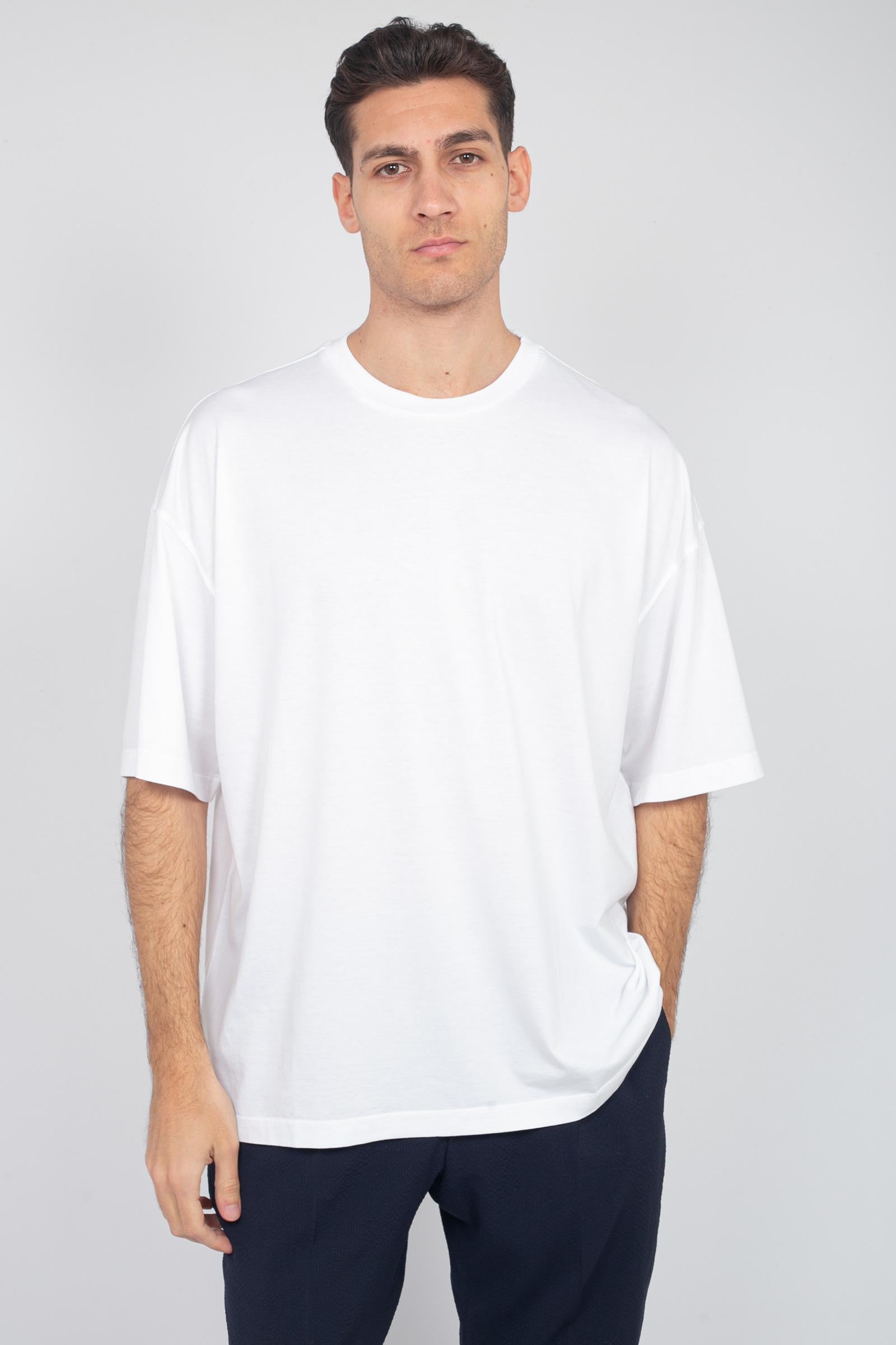 t-shirt oversize in cotone RB51221 01 ROBERTO COLLINA 
