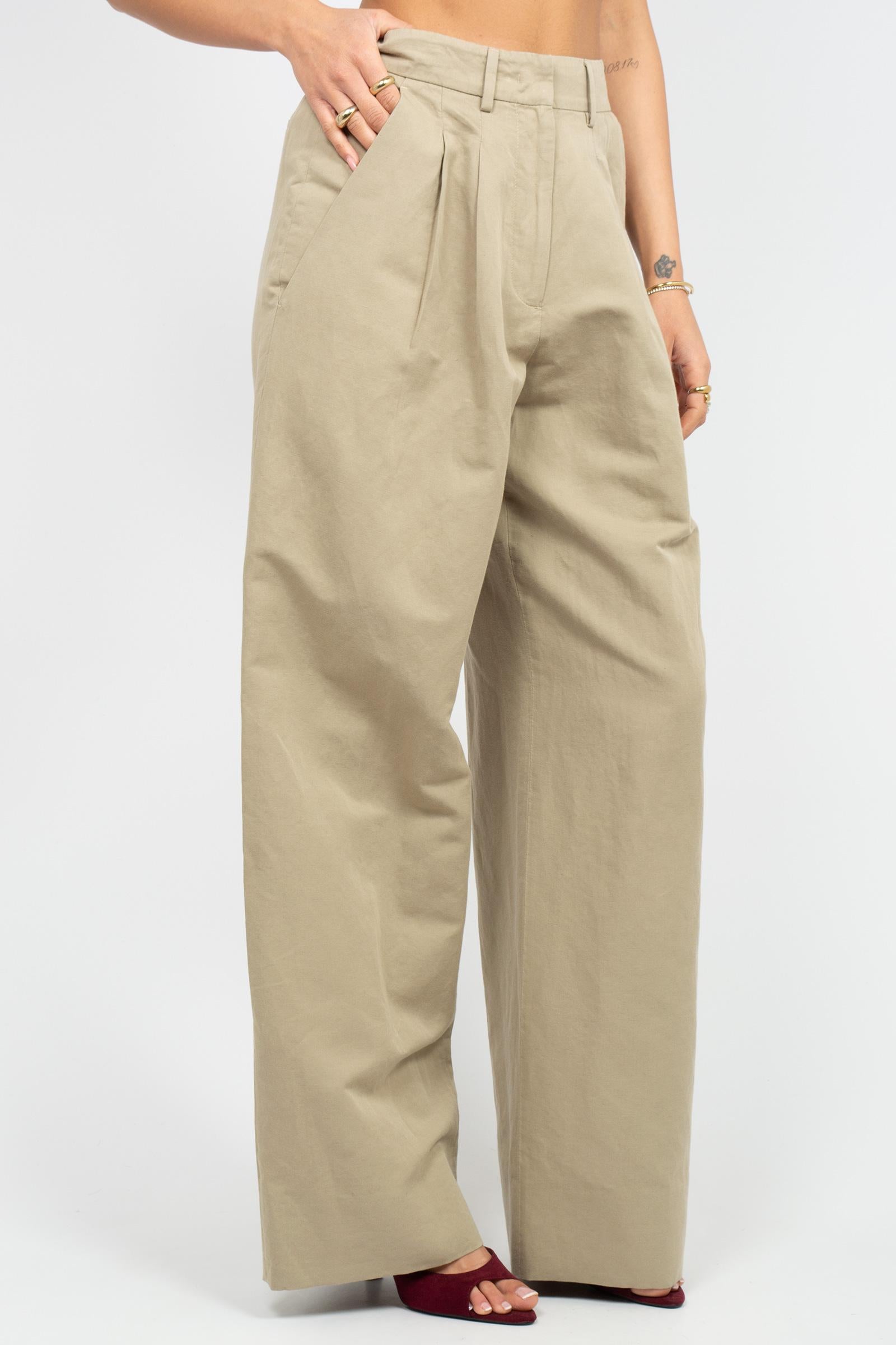 pantalone in lino e cotone 'frankie' CDVLFKZ00STD PU38L0060 PT TORINO 