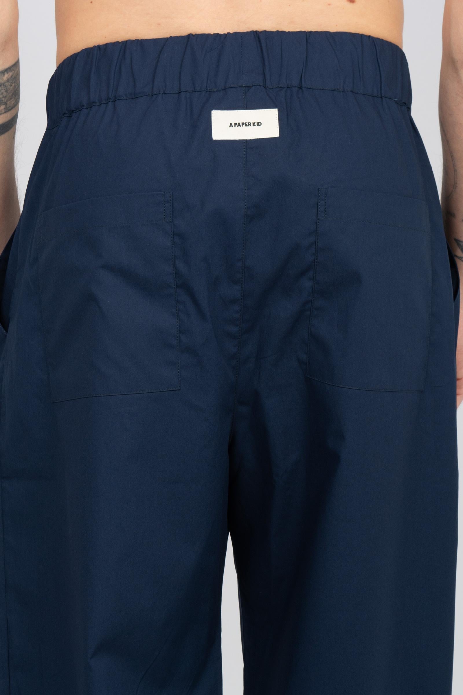 jogger in popeline di cotone S6PKMAPA004 060 A PAPER KID 