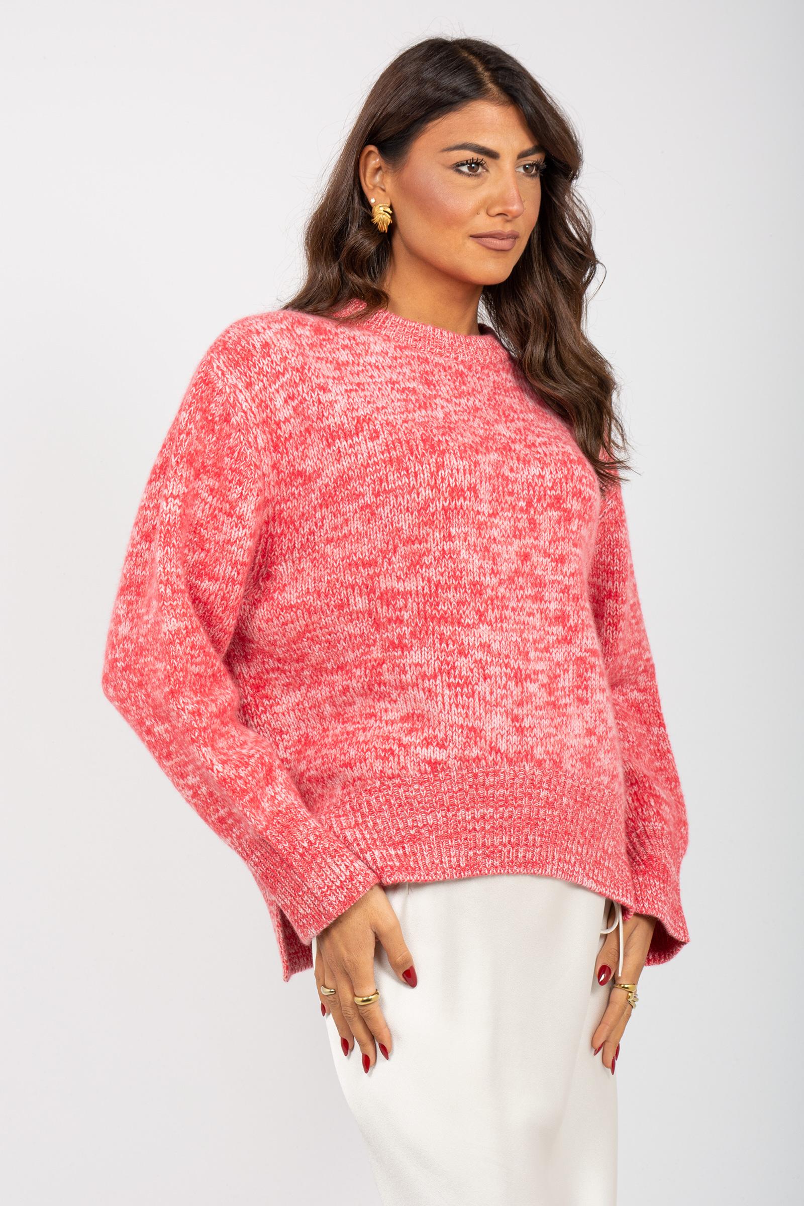girocollo oversize in lana melange 0225K1001 28 3311 