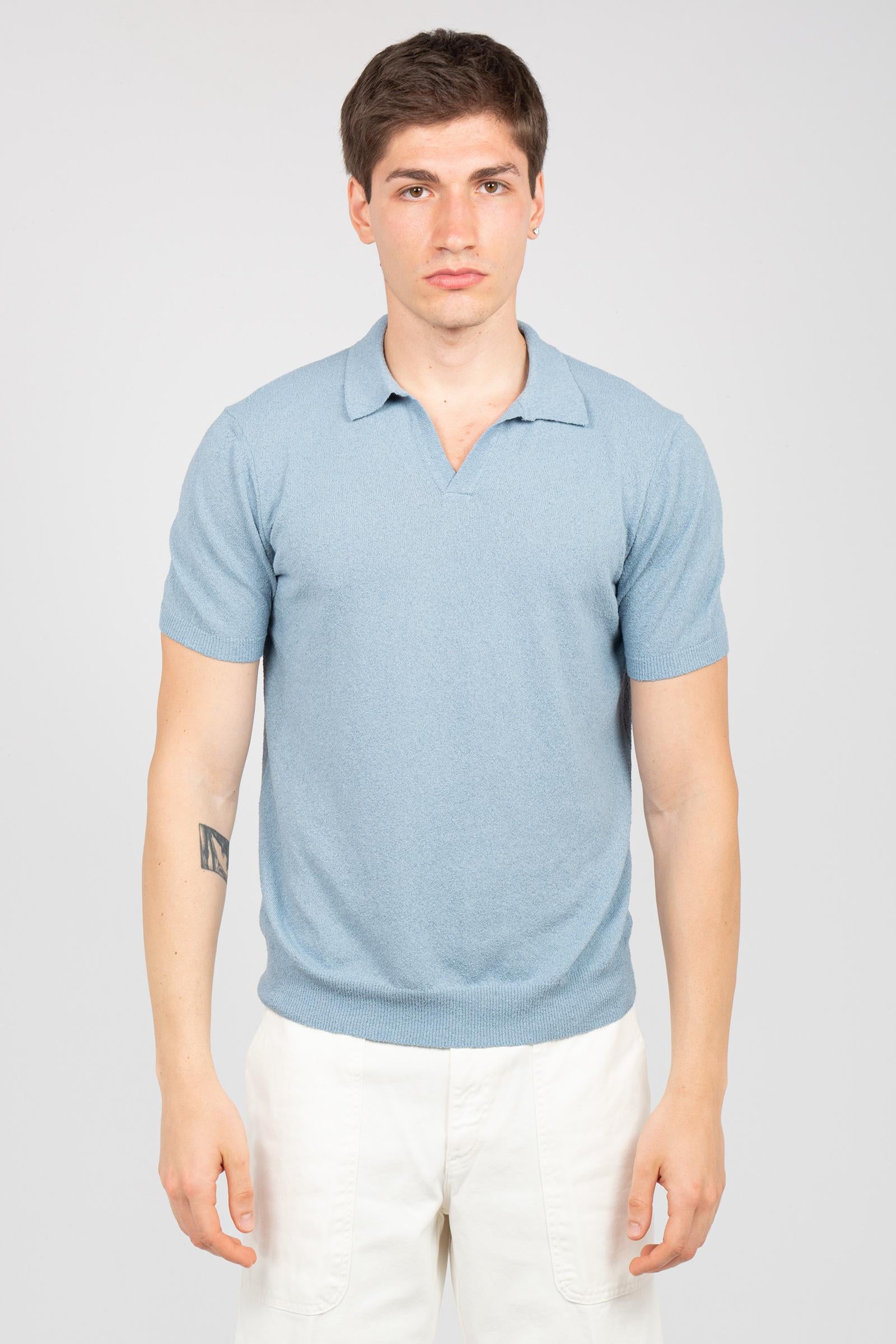 polo in cotone spugna D9SP146L 710 DRUMOHR 
