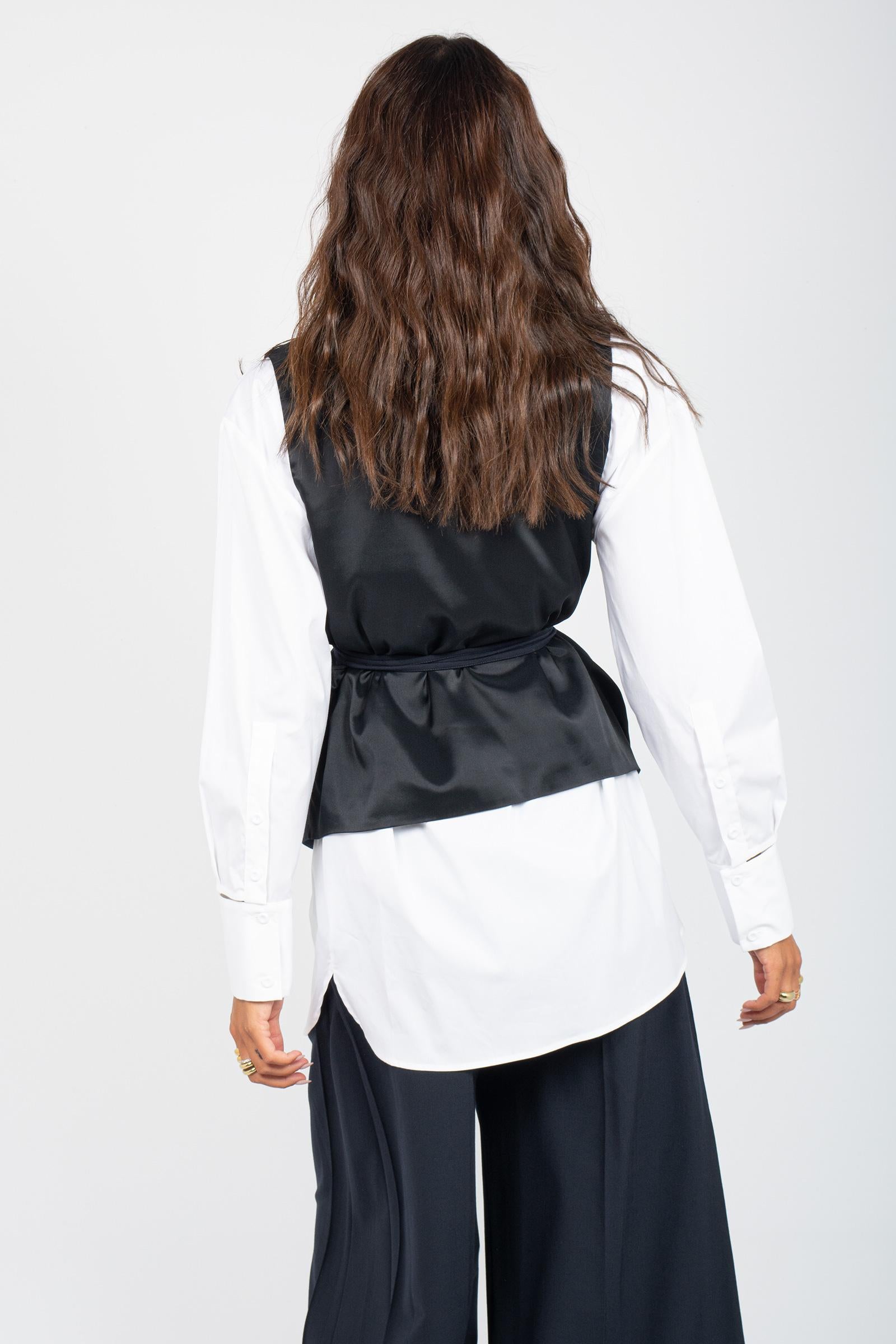 gilet in misto lana 'antonina' Y5WI02 K92 SEMICOUTURE 