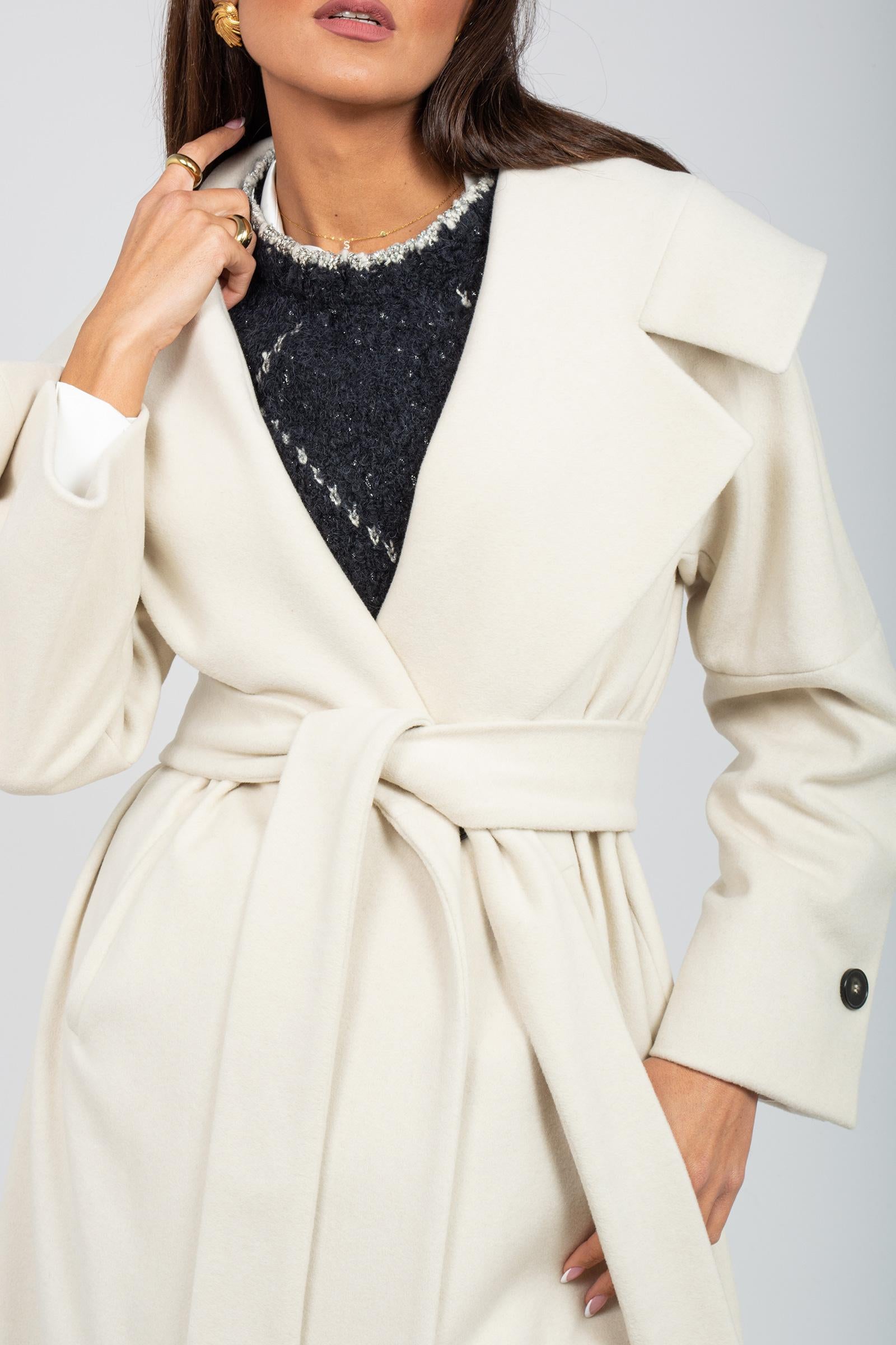 cappotto collo ampio in lana vergine 4600264337 9263 TARDIA 