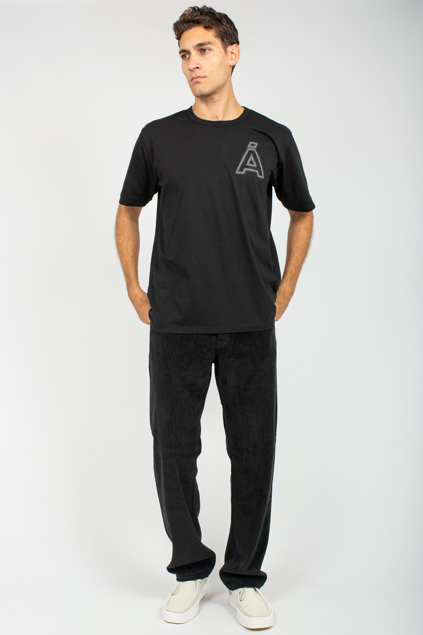 t-shirt in cotone B6F0064 NERO AMARANTO 